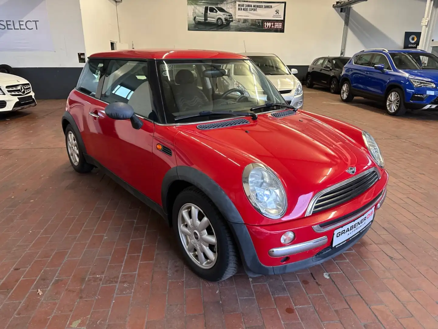 MINI One 1.6 Pepper Klima E-Paket BT Temp. LM-Felgen Rood - 1