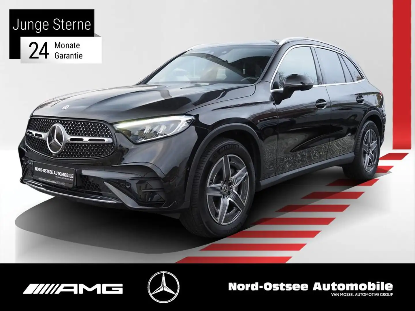 Mercedes-Benz GLC 300 d 4M AMG AHK SHZ LED MBUX KEYLESS-GO Schwarz - 1