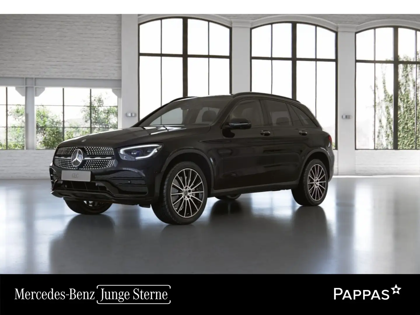 Mercedes-Benz GLC 300 e 4MATIC Distr Navi Sitzklima Pano AUT Schwarz - 1