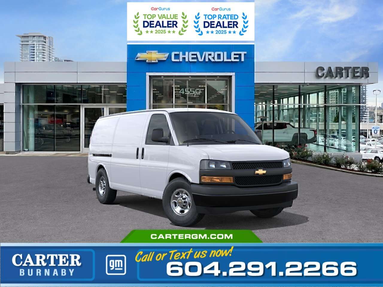 White 2026 Chevrolet Express Cargo Van Rear-Wheel Drive 8-Speed Automatic