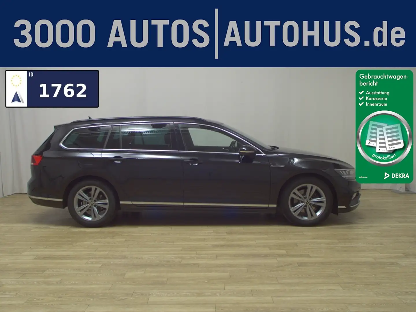 Volkswagen Passat Var. 2.0 TDI R-Line T-Leder Navi LED AID Schwarz - 1