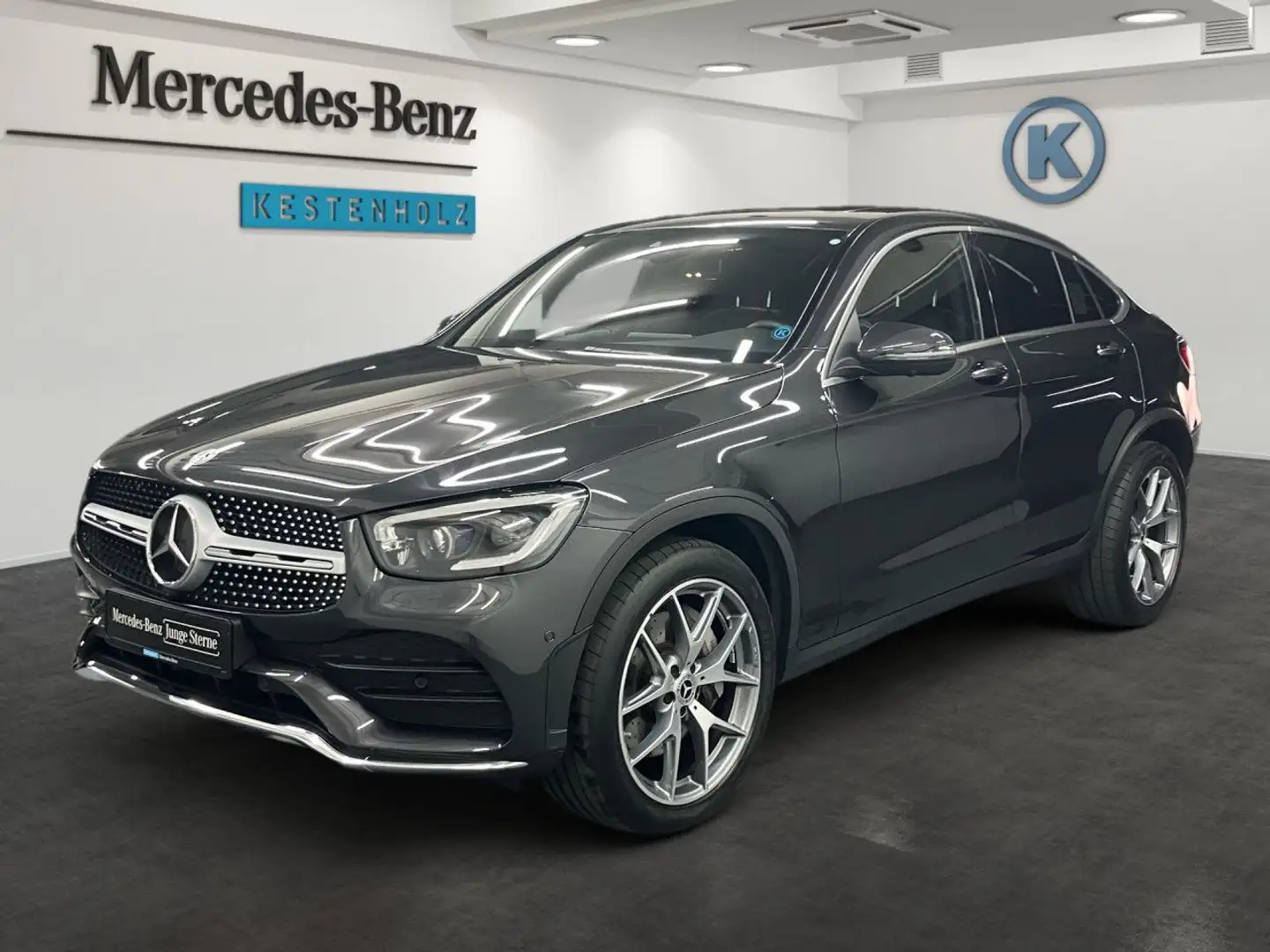 Mercedes-Benz GLC 400 d Cp. 4M AMG Multibeam Burmester SHD AHK Grau - 2