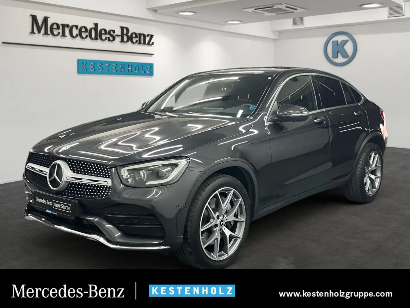 Mercedes-Benz GLC 400 d Cp. 4M AMG Multibeam Burmester SHD AHK Grau - 1