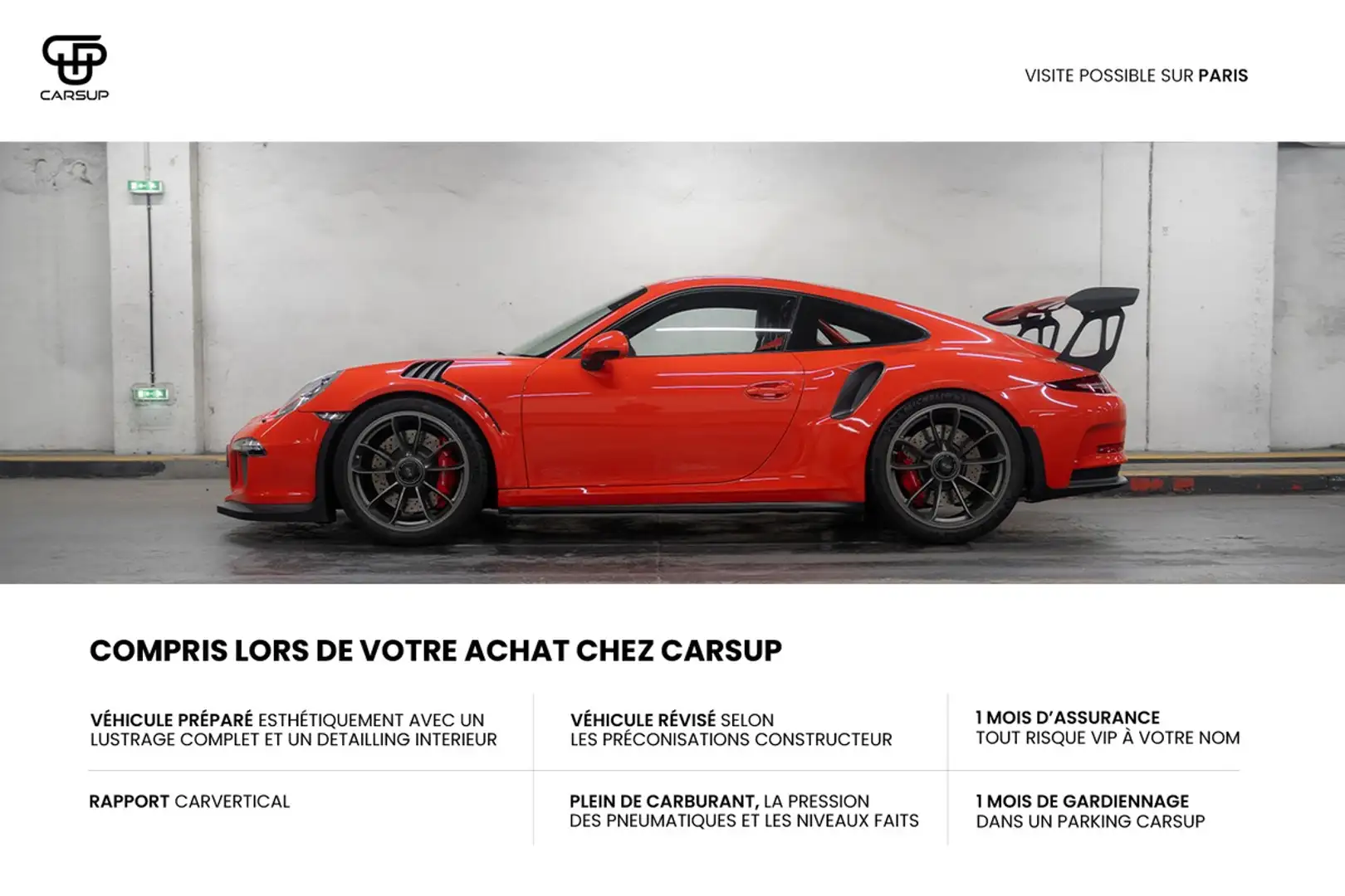 Porsche 911 991.1 GT3 RS - 1092km Orange - 2