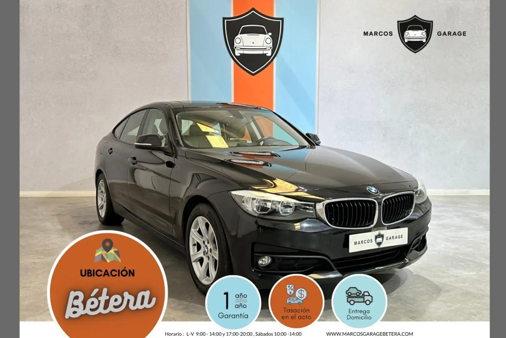 BMW 318 318d Gran Turismo Negro - 1