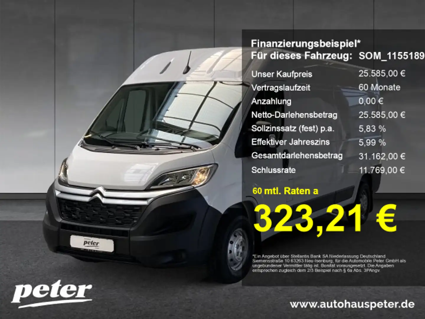 Citroen Jumper L3H2 3,5t Blanc - 1