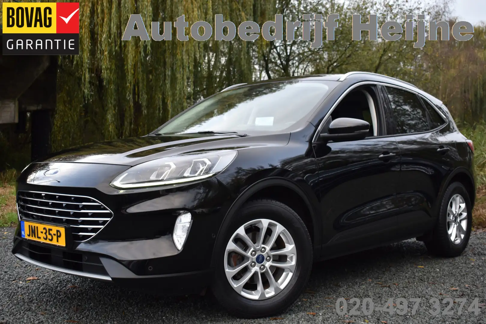 Ford Kuga 1.5 ECOBLUE 120PK AUT. TITANIUM HEAD-UP/NAVI/CAMER Zwart - 1