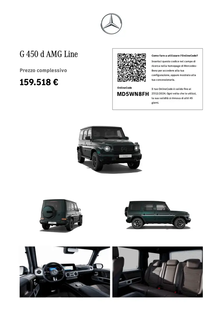 Mercedes-Benz G 450 LEGGERE ATTENTAMENTE LA DESCRIZIONE - AUTO VERA Verde - 2