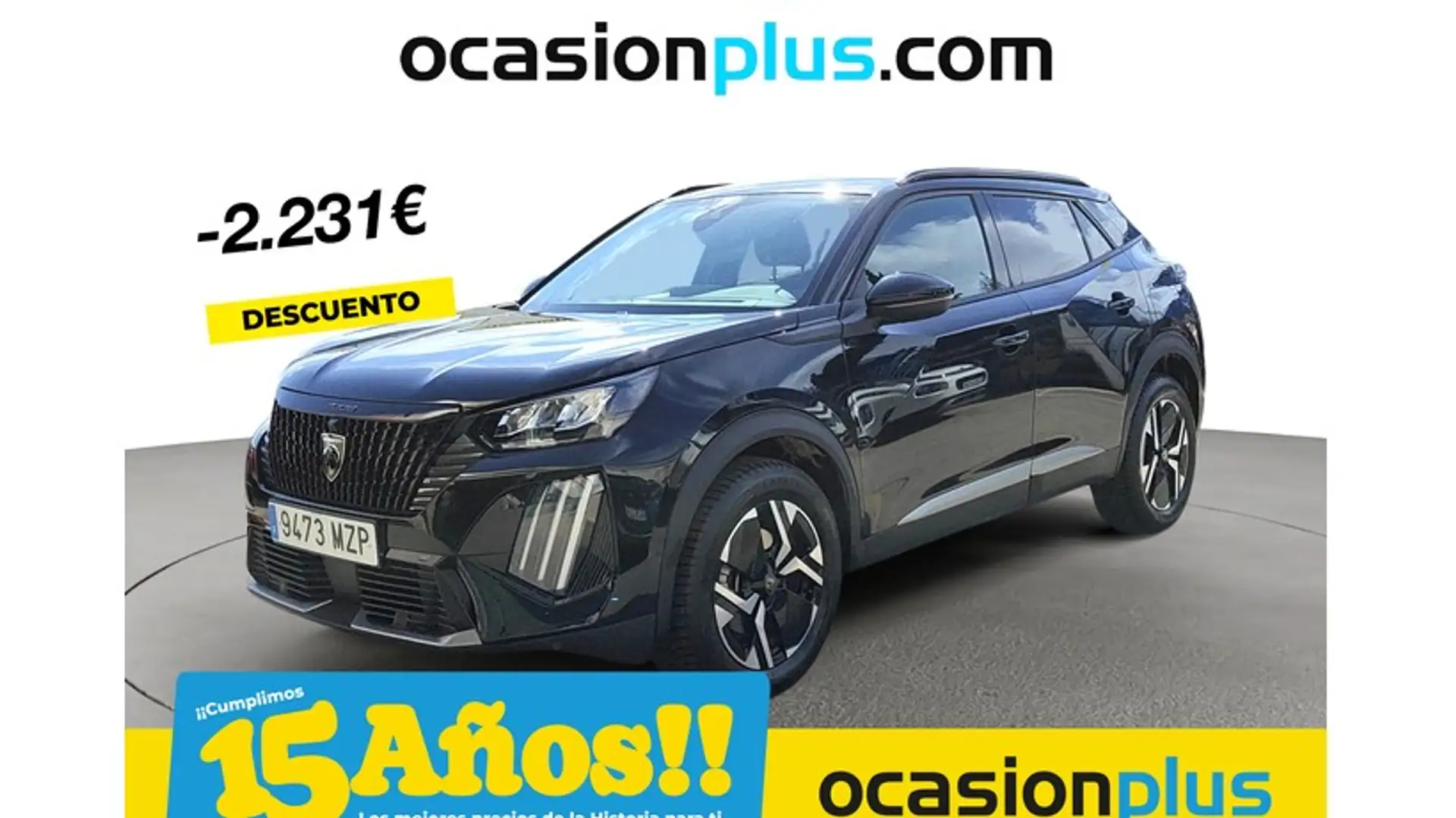 Peugeot 2008 Hybrid 136 Allure eDCS6 Noir - 1