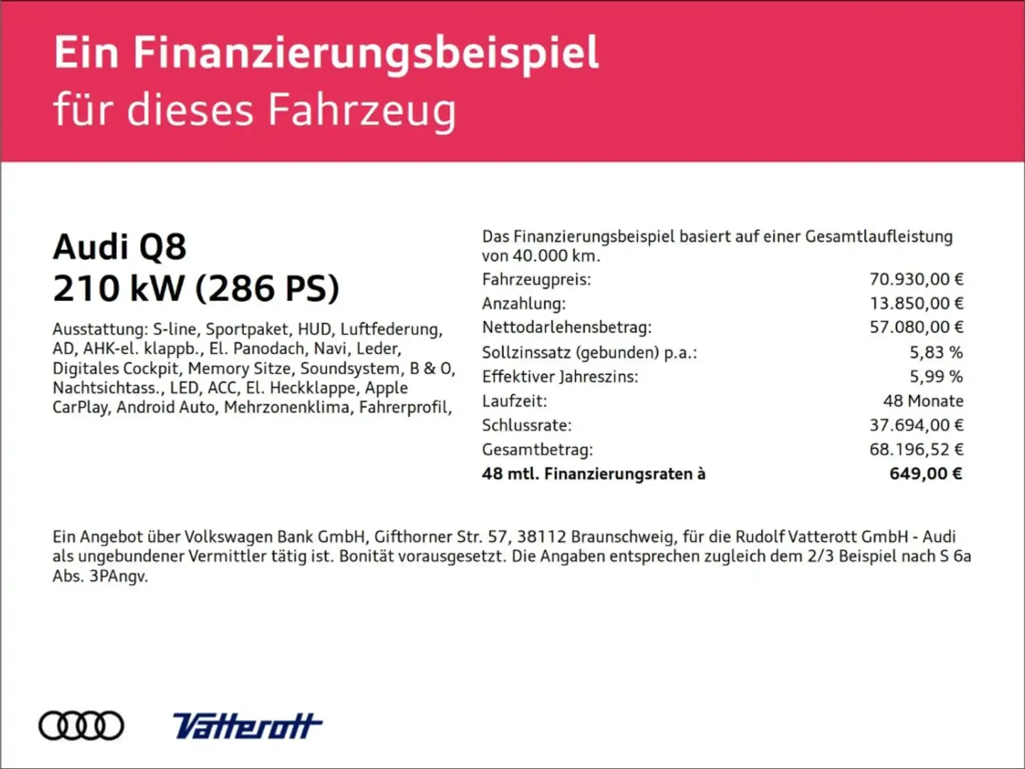 Audi Q8 50 TDI S line competition plus Pano AHK Blanc - 2