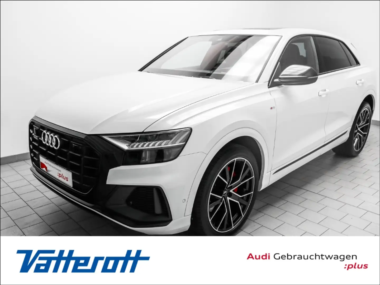 Audi Q8 50 TDI S line competition plus Pano AHK Blanc - 1