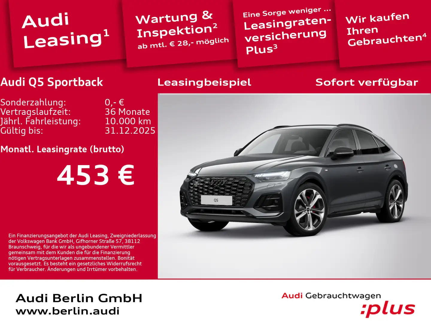 Audi Q5 S line 40 TFSI qu. S tr. Grau - 1