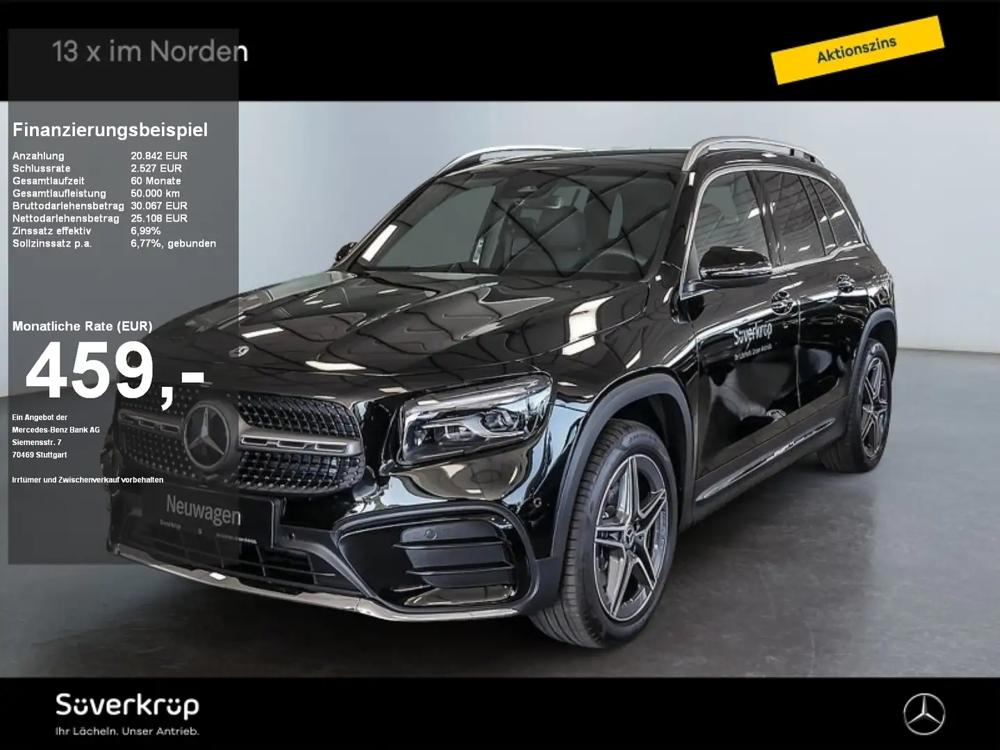 Mercedes-Benz GLB 200 d AMG SPUR KAMERA PDC SHZ MULTI Schwarz - 1