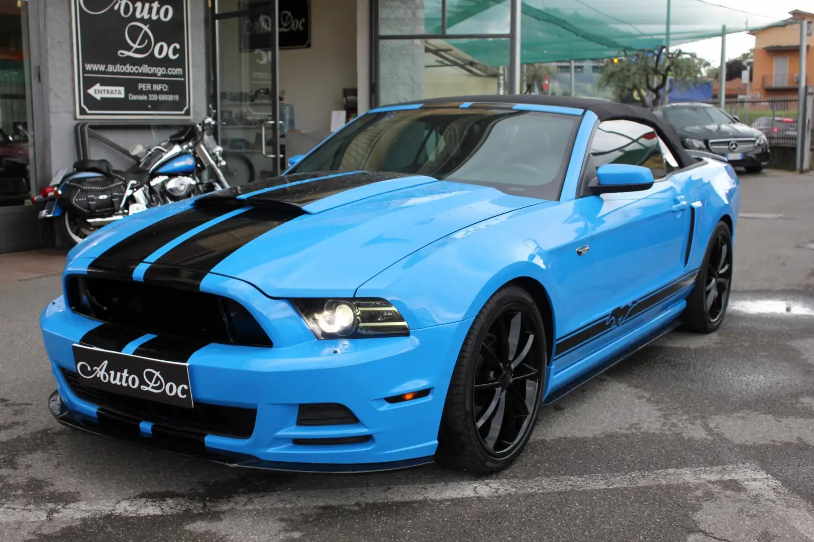 Ford Mustang FORD MUSTANG 3.7L V6 INTERNI RECARO SCARICO ROUSH Blauw - 2