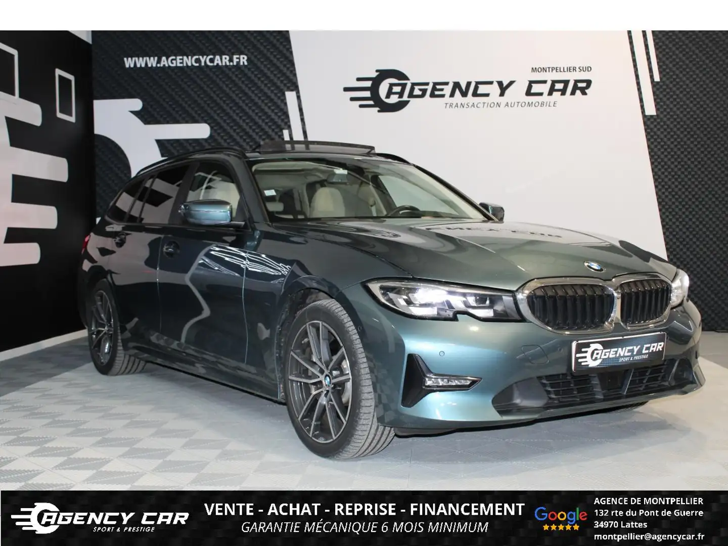 BMW 330 330e xDrive Touring Business Design - BVA Sport Bleu - 1