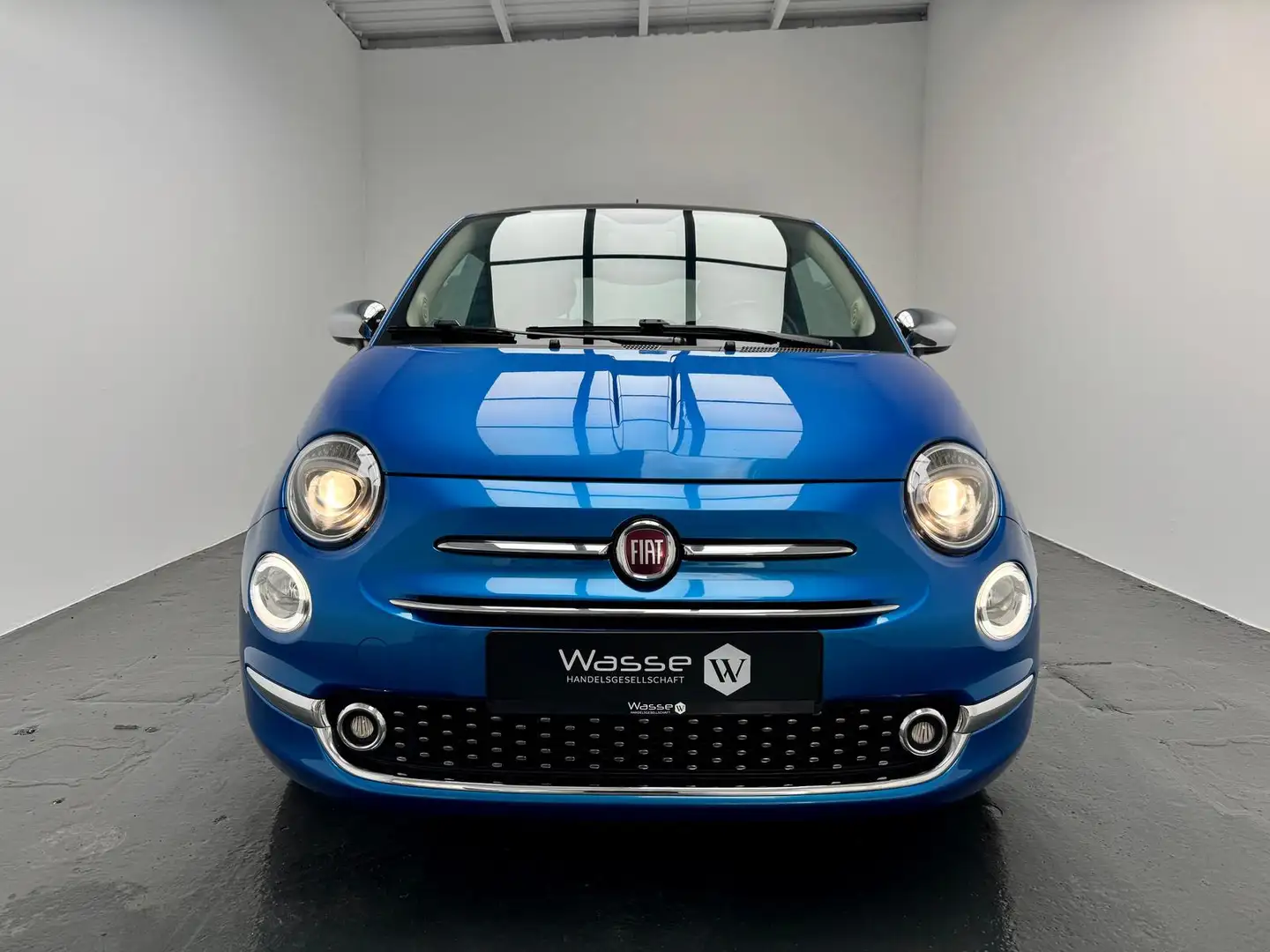 Fiat 500 Mirror+PANO+NAVI+KLIMA+2.HAND+LEDER+TEMPO+ Blau - 2