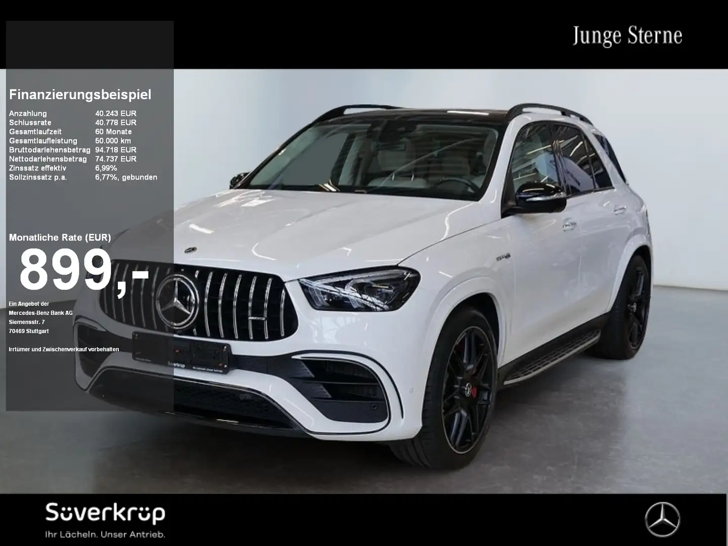 Mercedes-Benz GLE 63 AMG S 4M+ BURM NIGHT DRIVERS WIDE MEMO Weiß - 1