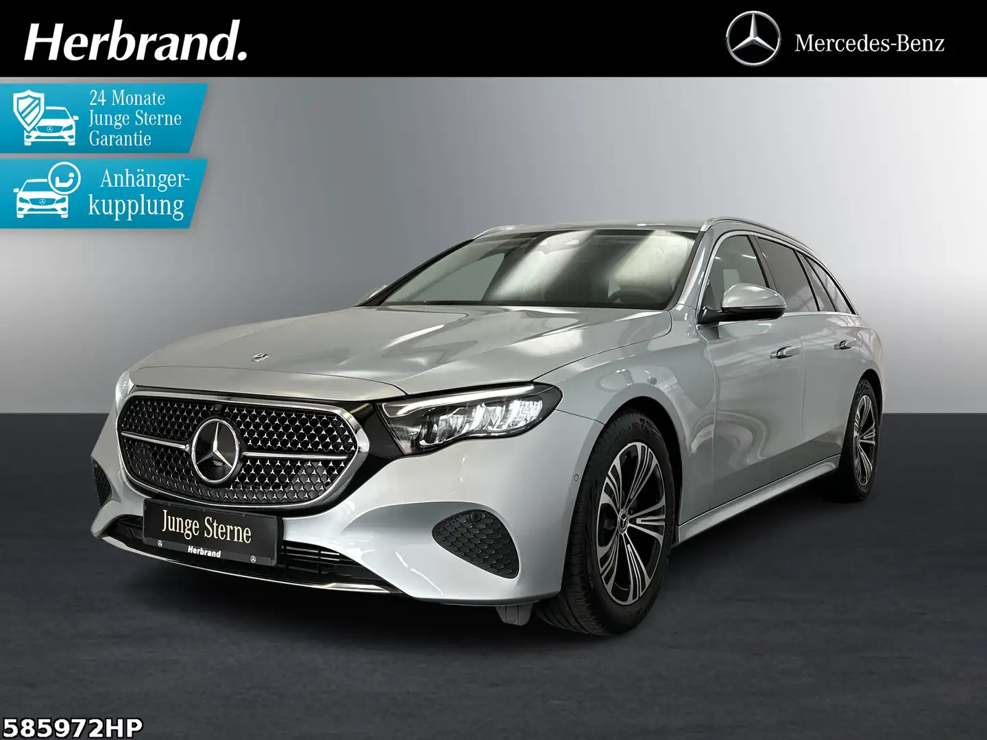 Mercedes-Benz E 220 d T Avantgarde Keyless AHK Fahrassistenz + Argent - 1