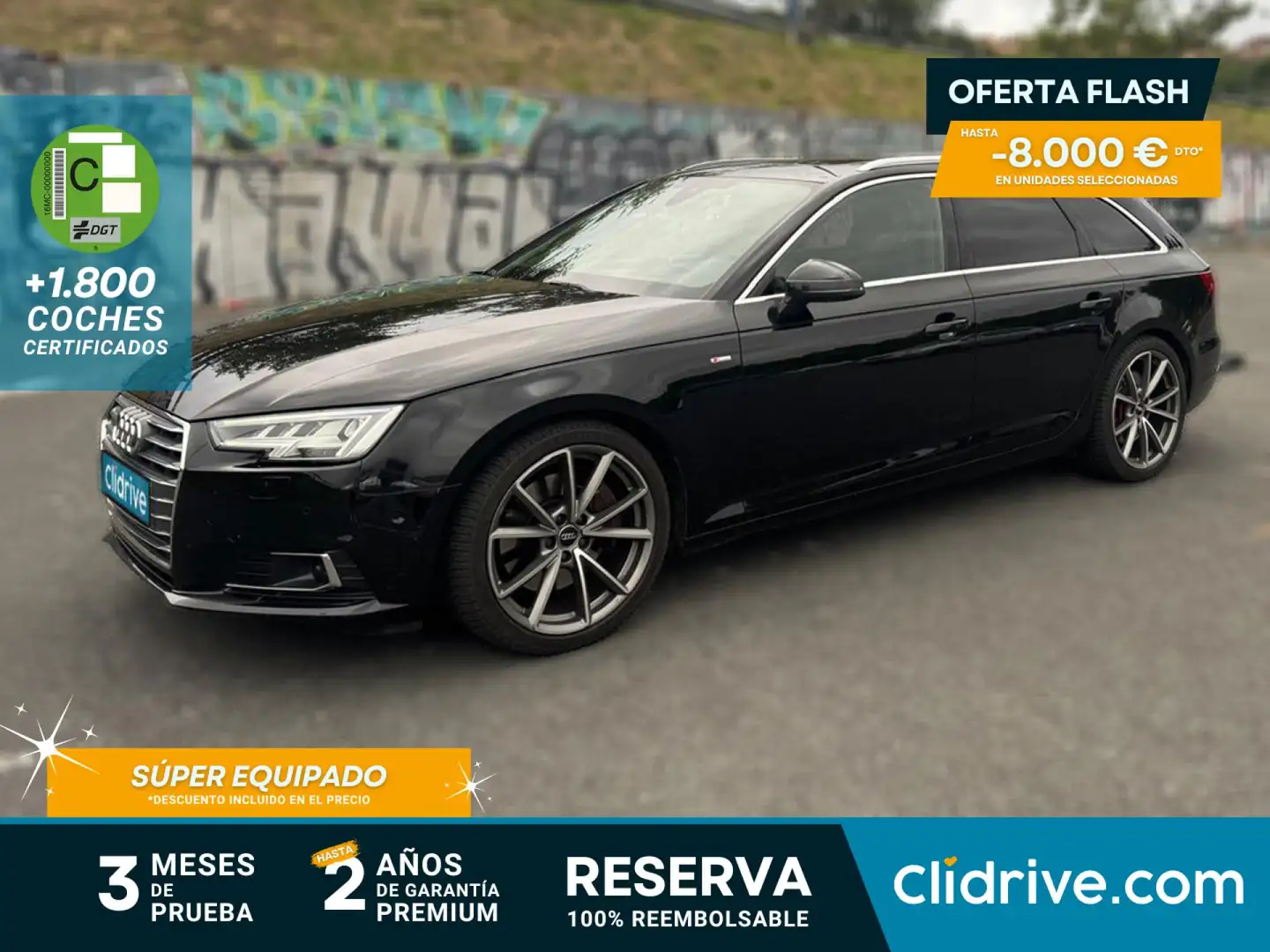 Audi A4 Avant 3.0TDI quattro tiptronic 200kW Negro - 1
