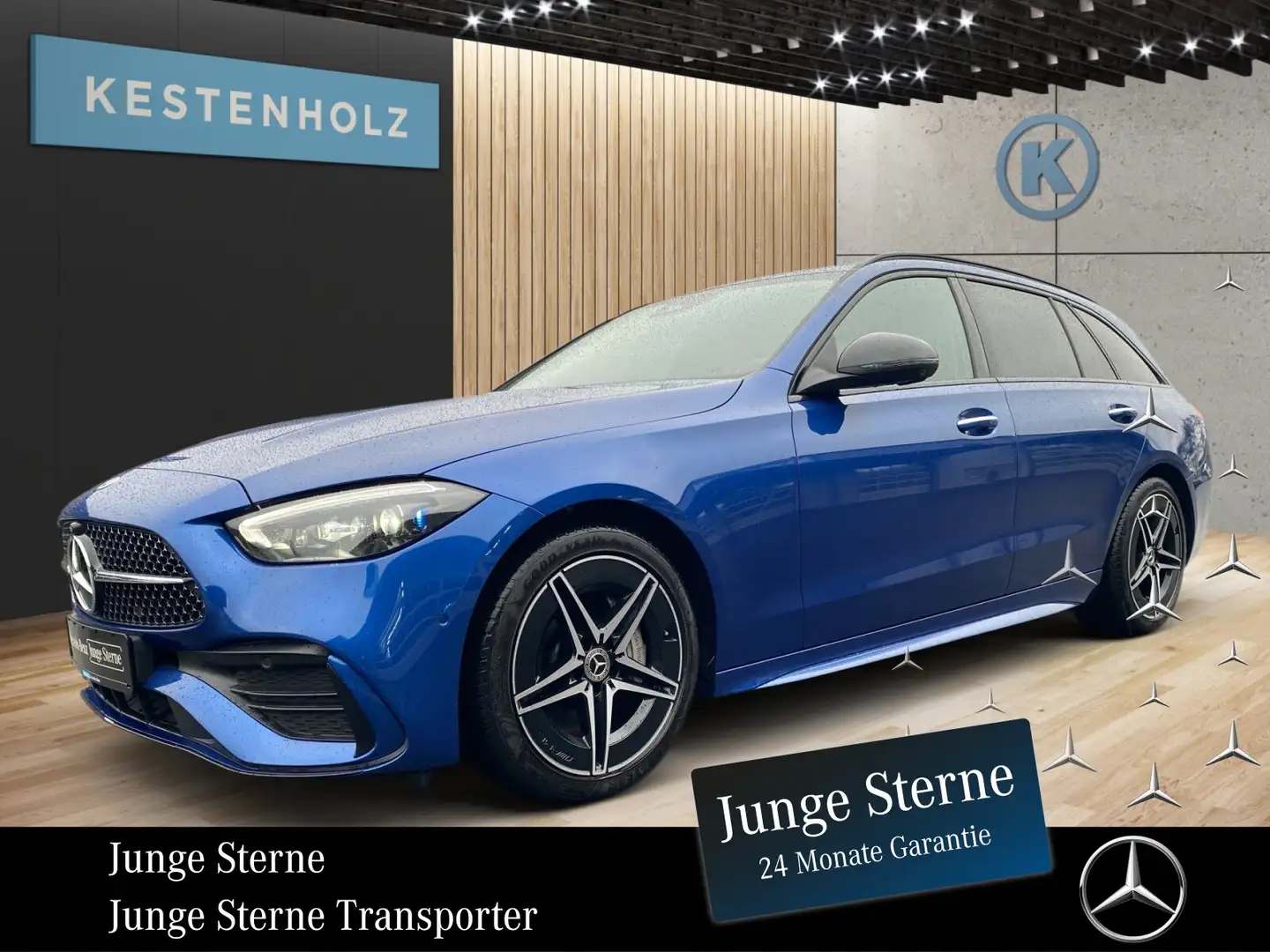 Mercedes-Benz C 220 C 220 d 4M T *AMG*NIGHT*AHK*360°*MEMO*CARPLAY* Blau - 1