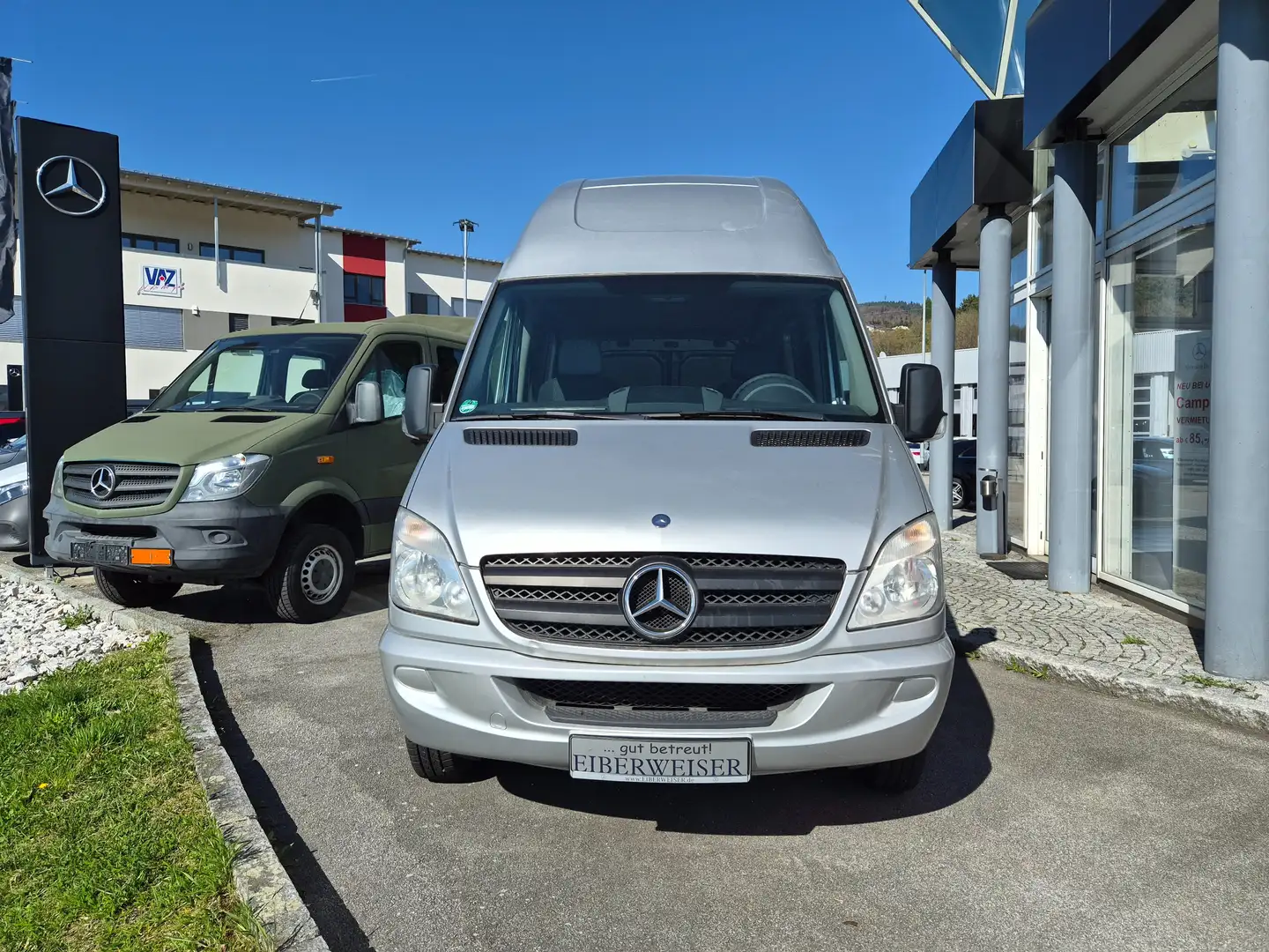 Mercedes-Benz Sprinter Camper Reimo Hochdach SHZ Klima Plateado - 2
