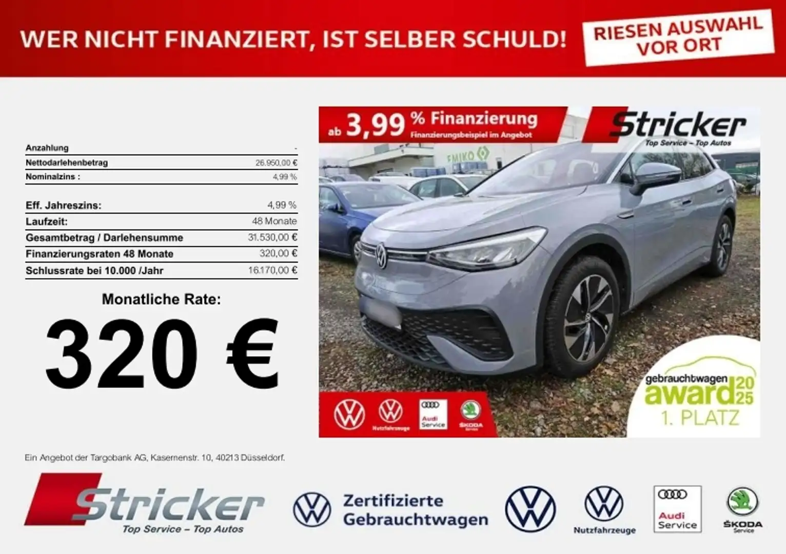 Volkswagen ID.5 Pro Performance 150/77 320,-ohne Anzahlung AHK Ka Grau - 1