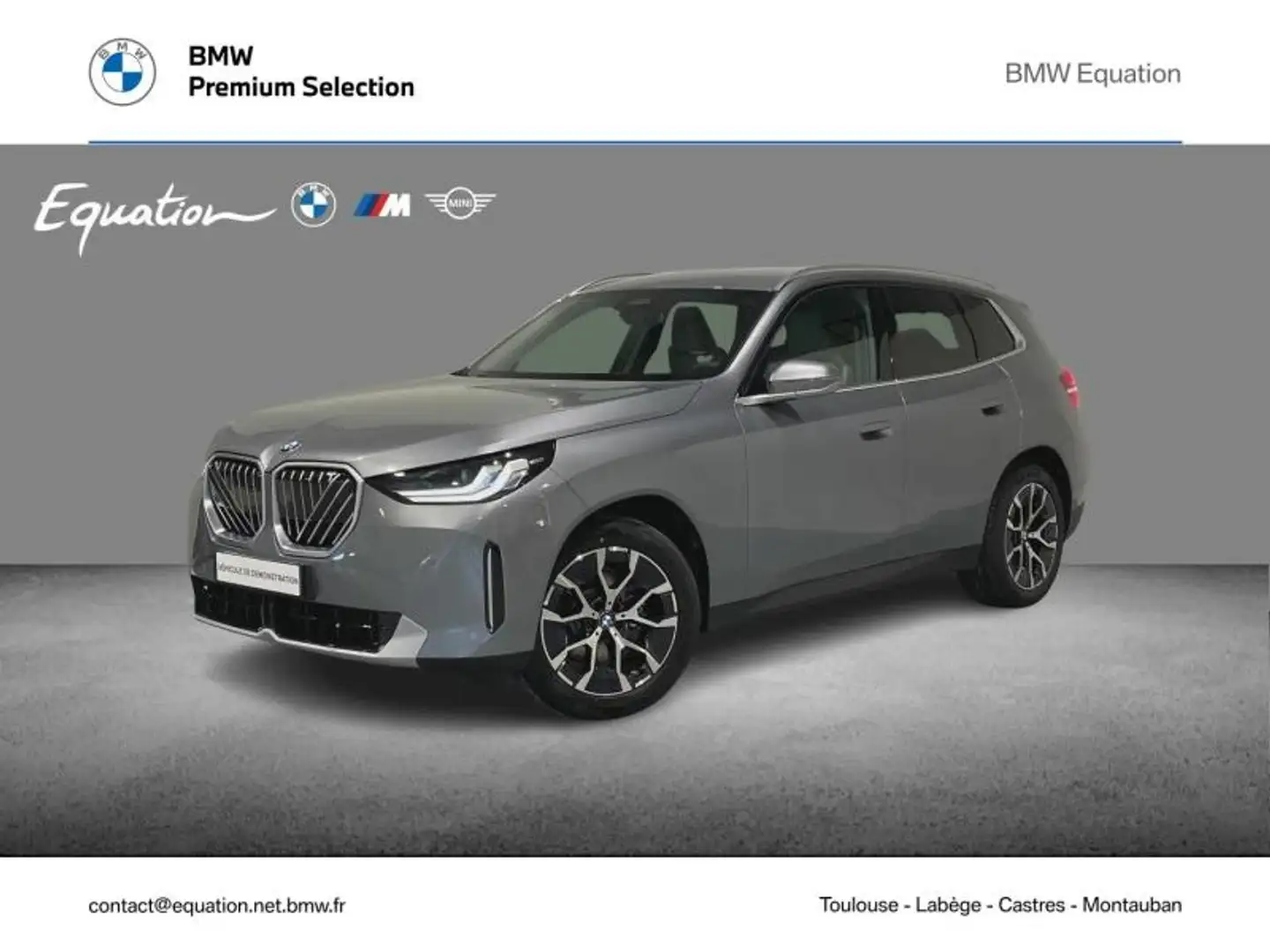 BMW X3 xDrive20 208ch Gris - 1