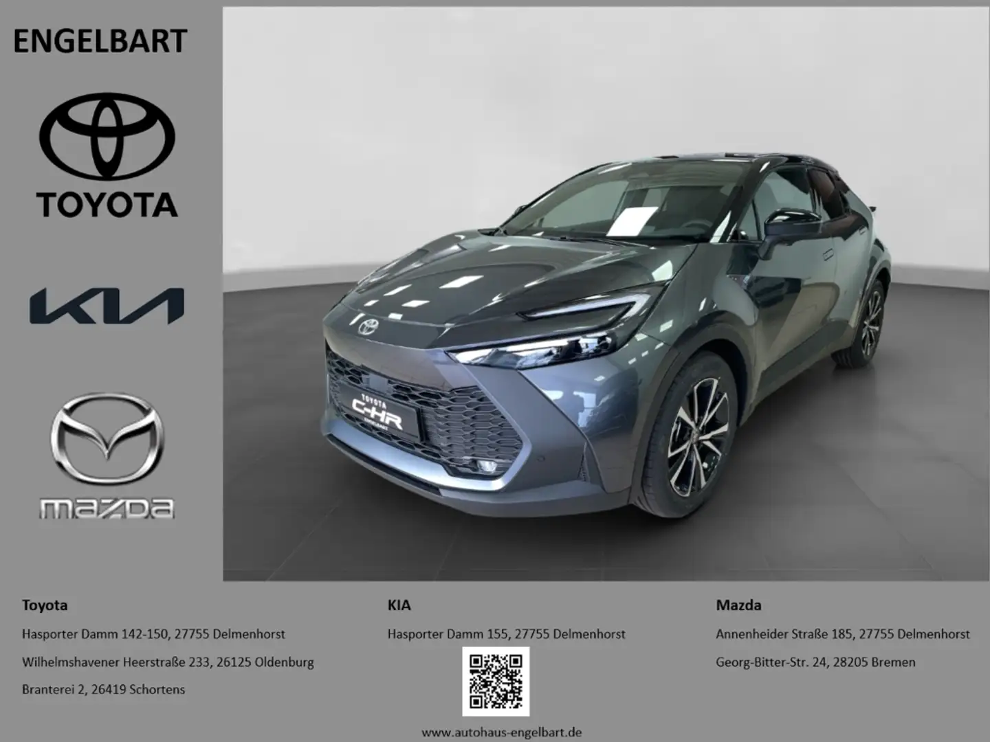 Toyota C-HR 2.0 Hybrid Team Deutschland 2024 Keyless PDC Grau - 1