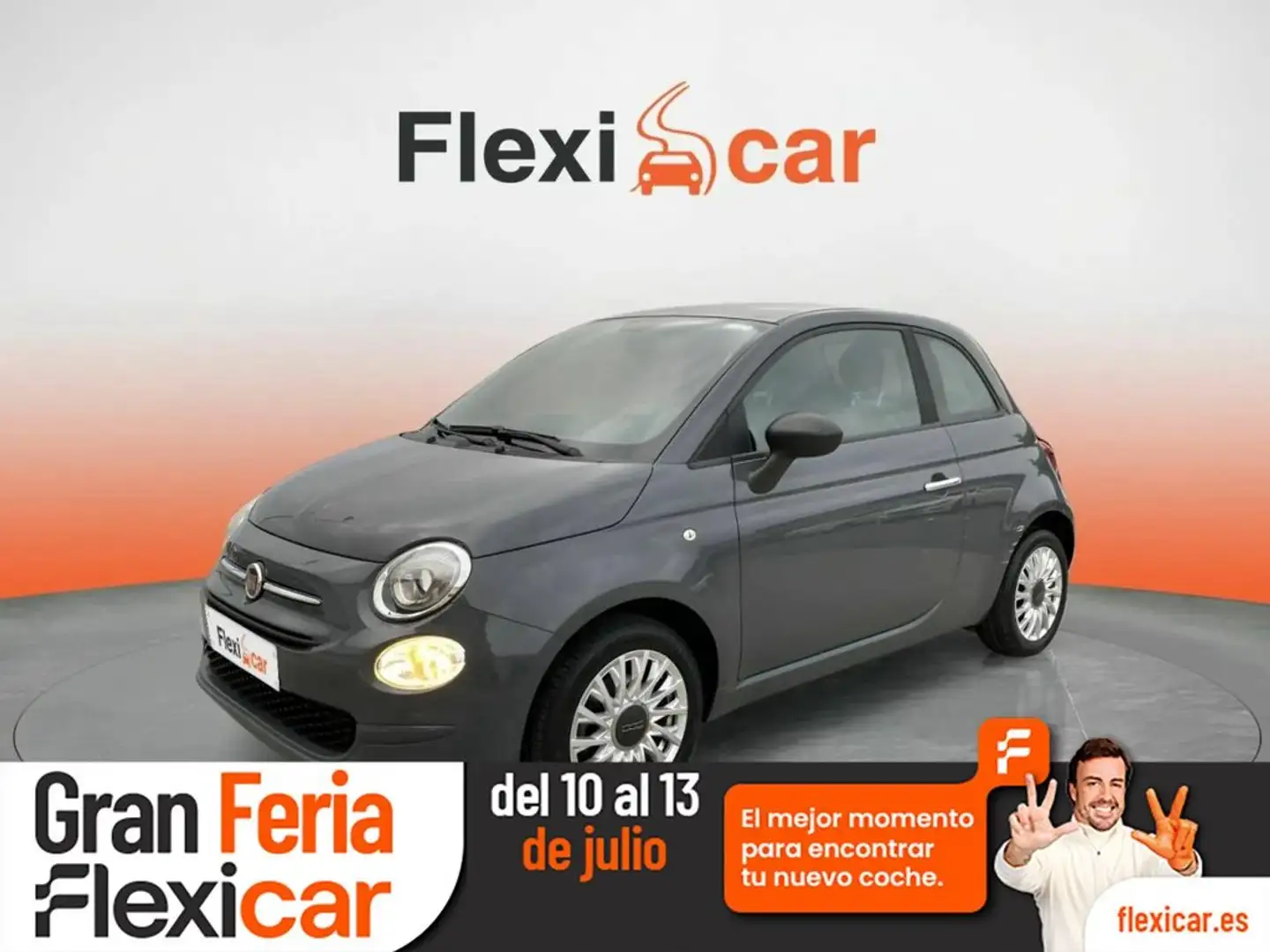 Fiat 500 1.2 Lounge Gris - 1
