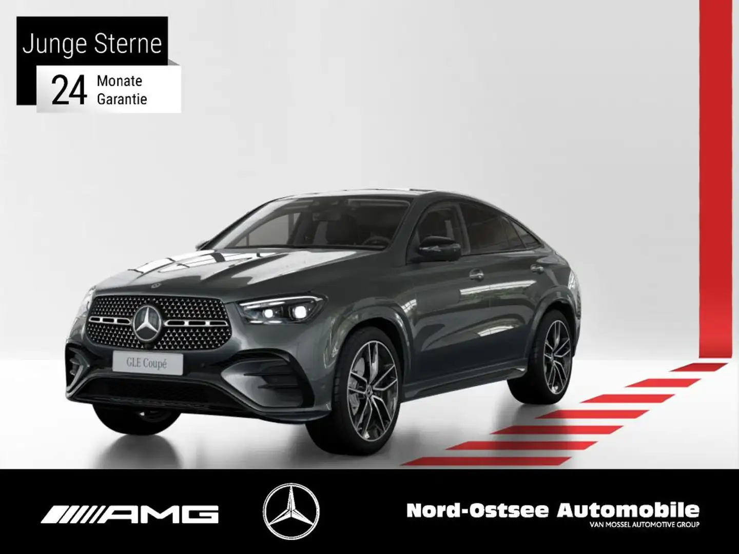 Mercedes-Benz GLE 450 d 4M COUPÈ AMG PANO HUD 360° AHK NIGHT Grau - 1
