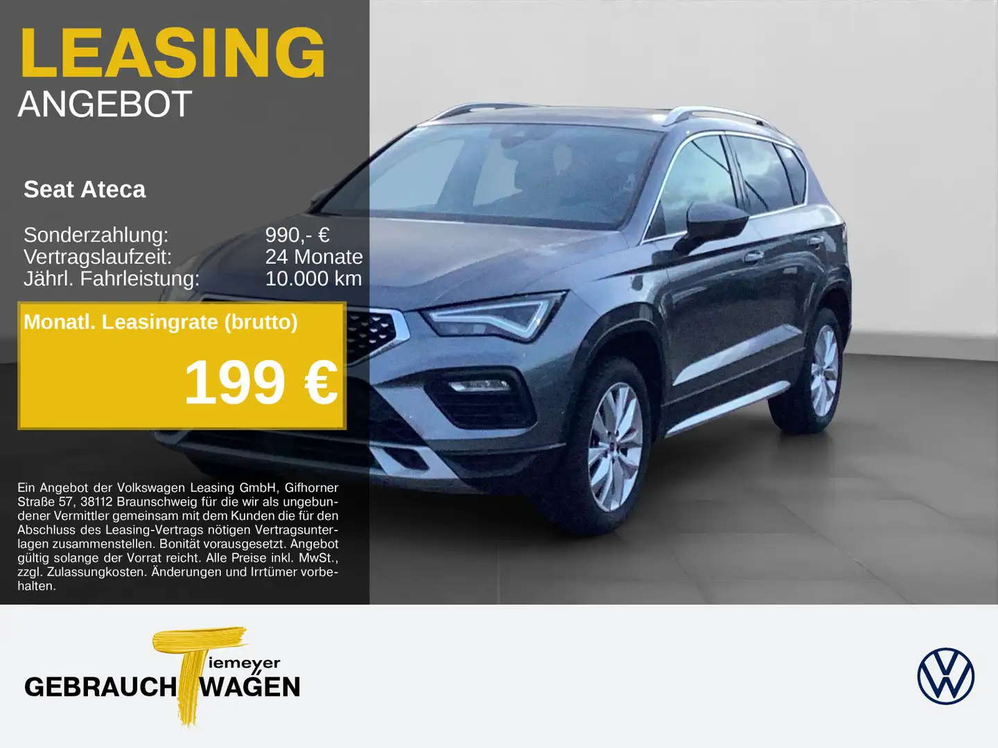 SEAT Ateca 1.5 TSI DSG X-PERIENCE SIDE-ASSIST PARKLEN Grau - 1