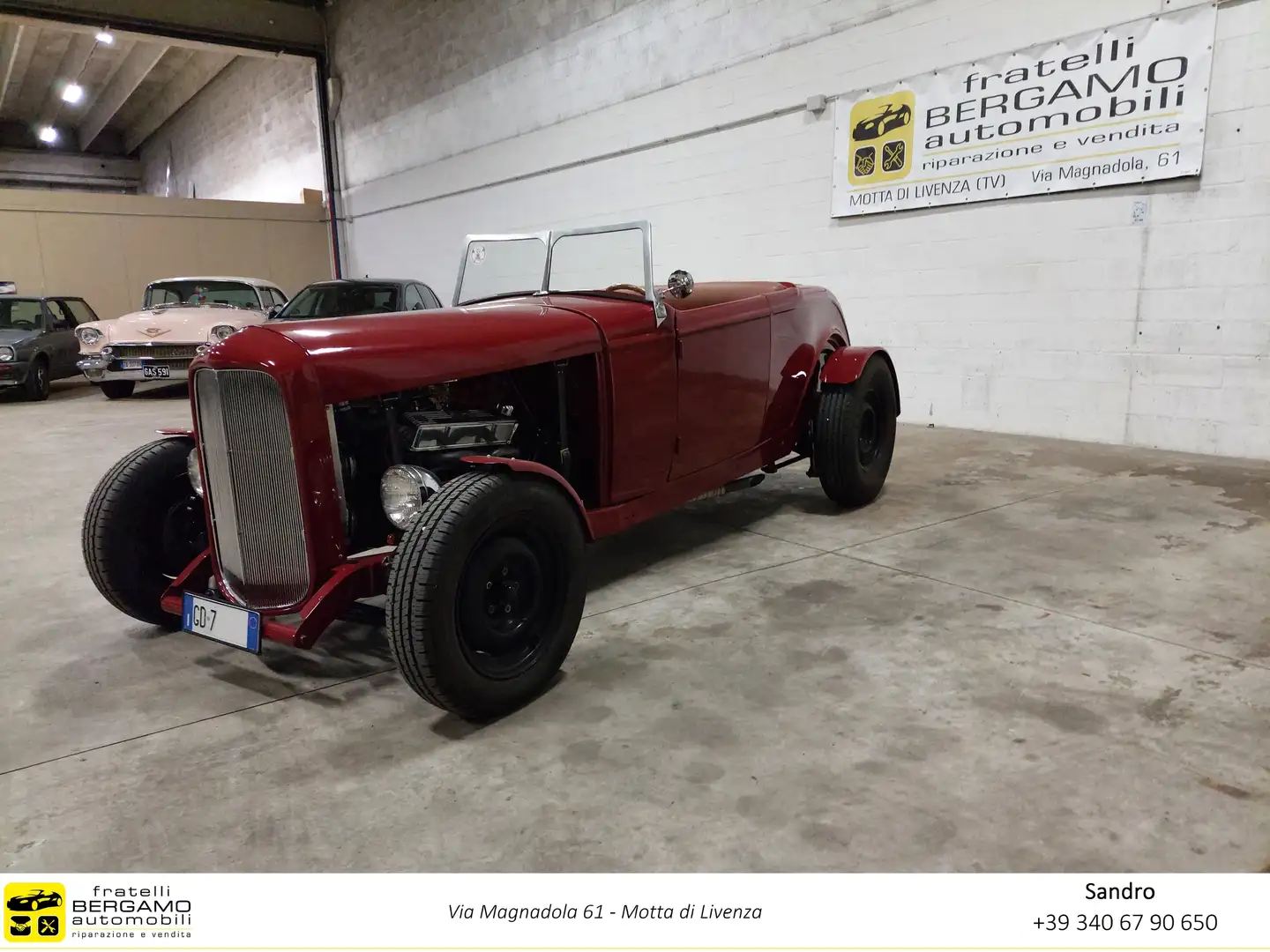 Ford Hot Rod Roadster Model A Rosso - 1