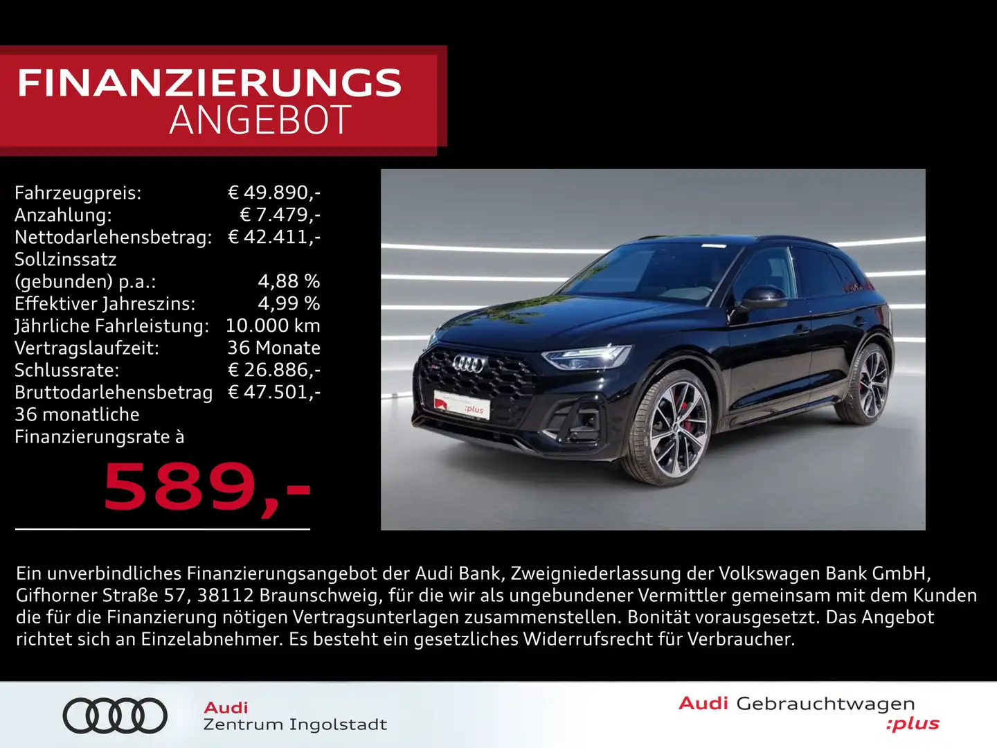 Audi SQ5 TDI 21" LUFT KAM Optikpaket-Schwarz Zwart - 1