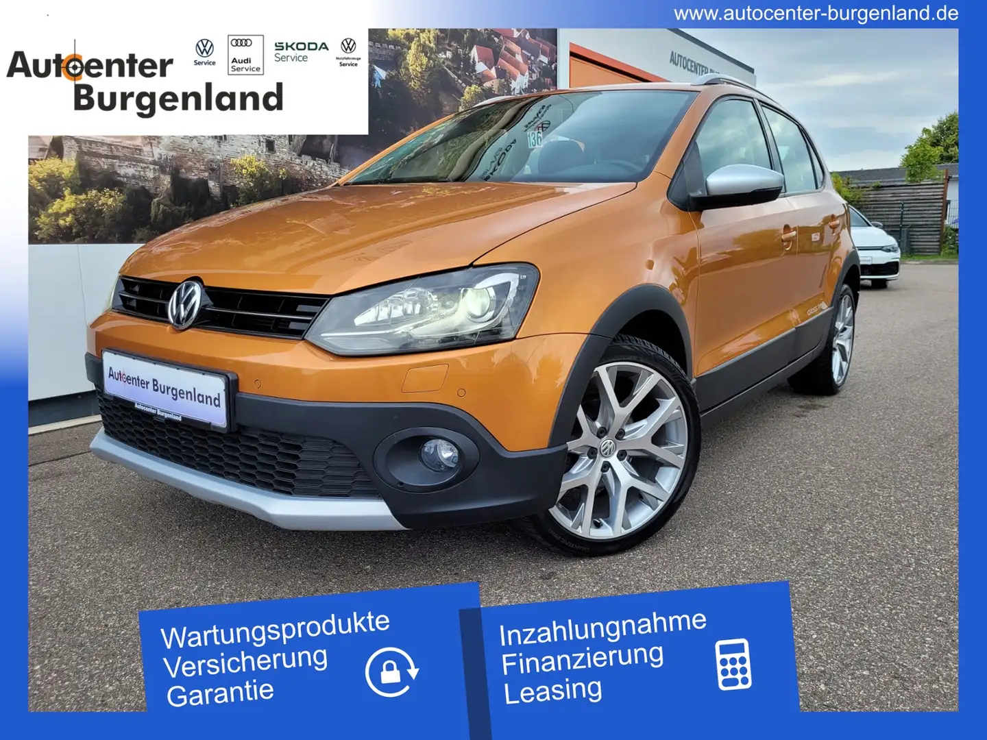 Volkswagen Polo V CrossPolo 1.2 TSI Sitzheizung+Klima+Parksensor Orange - 1