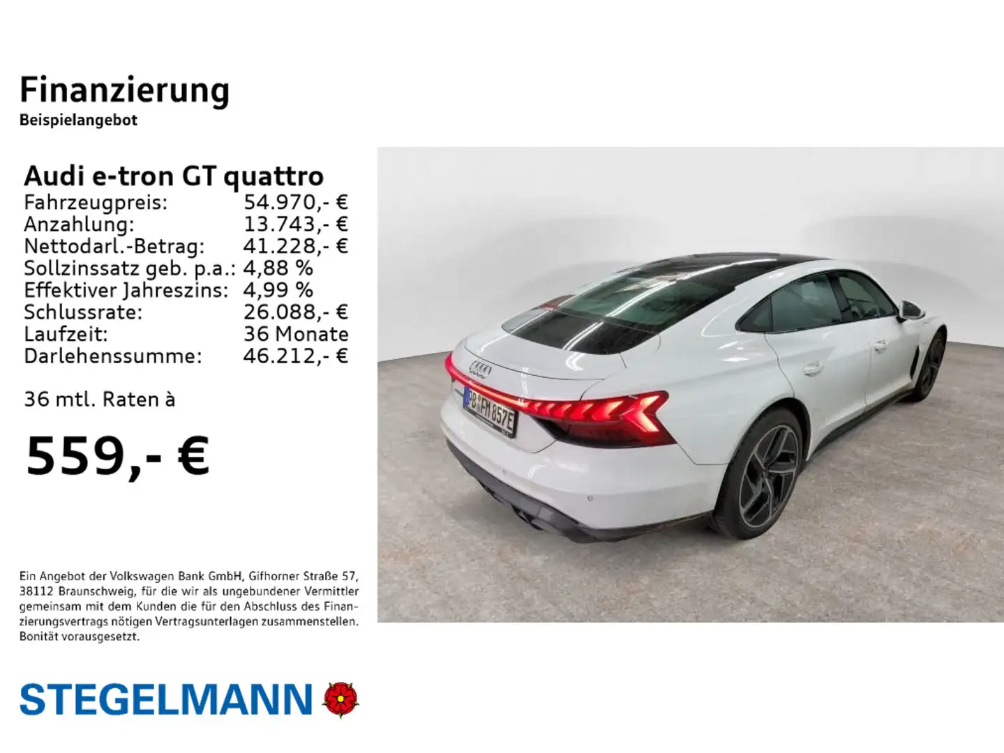 Audi e-tron GT e-tron GT 350kw/84kWh qu. *Head-Up*LED*Pano* Blanco - 2