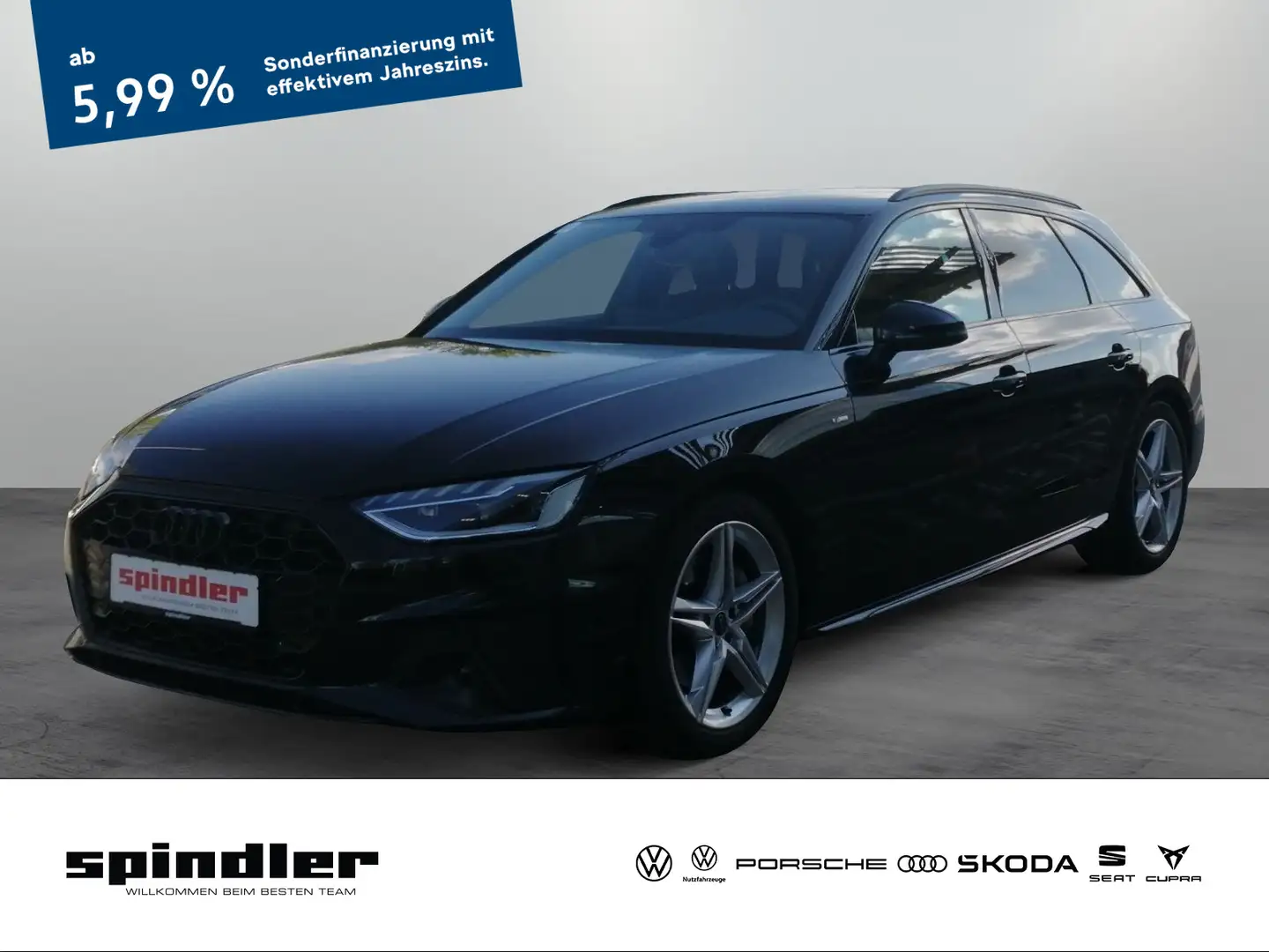 Audi A4 S-Line 40 TDI S-tronic / Navi, LED, RFK Schwarz - 1