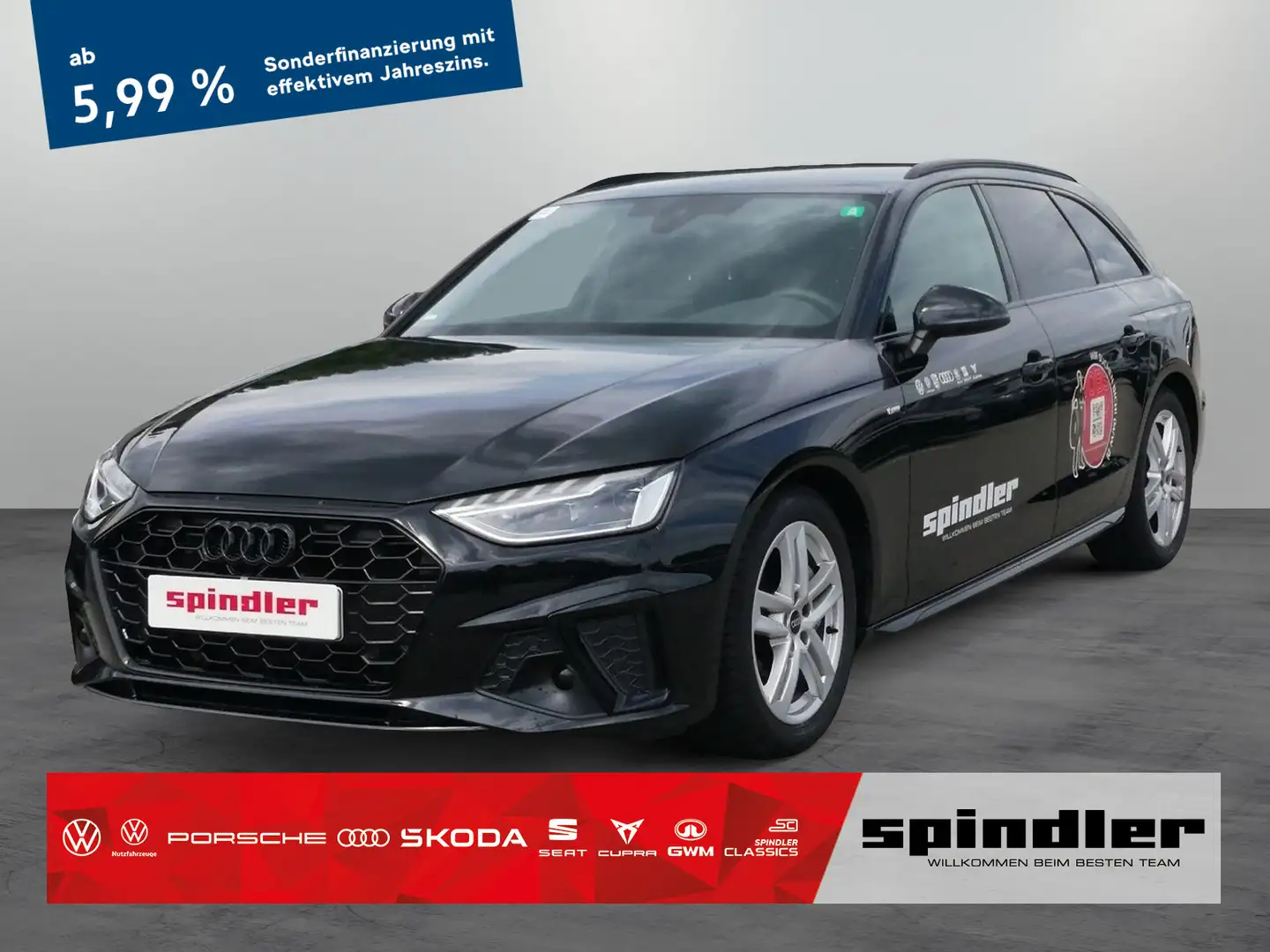 Audi A4 S-Line 40 TDI S-tronic / Navi, LED, RFK Schwarz - 1