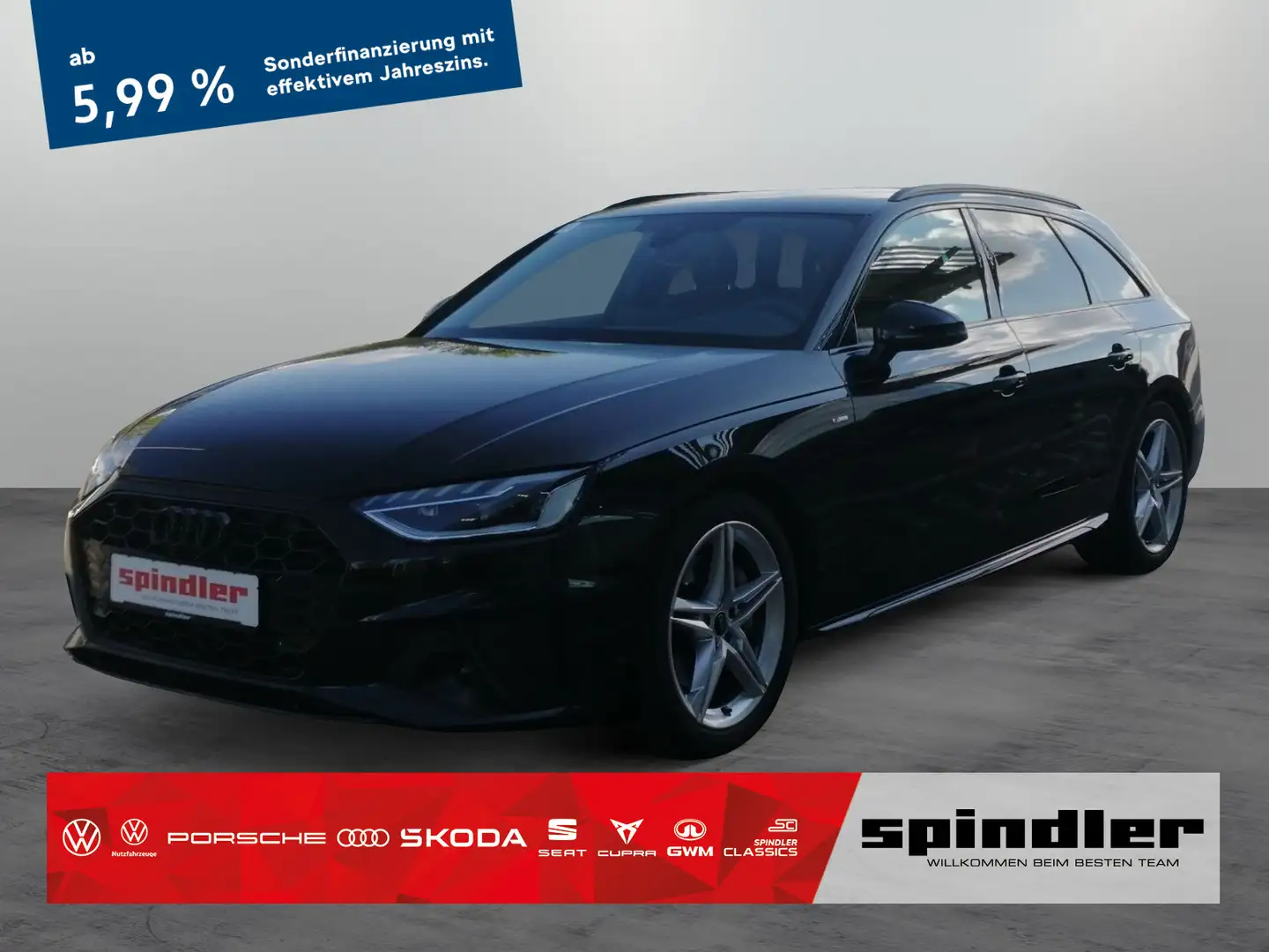 Audi A4 S-Line 40 TDI S-tronic / Navi, LED, RFK Schwarz - 1