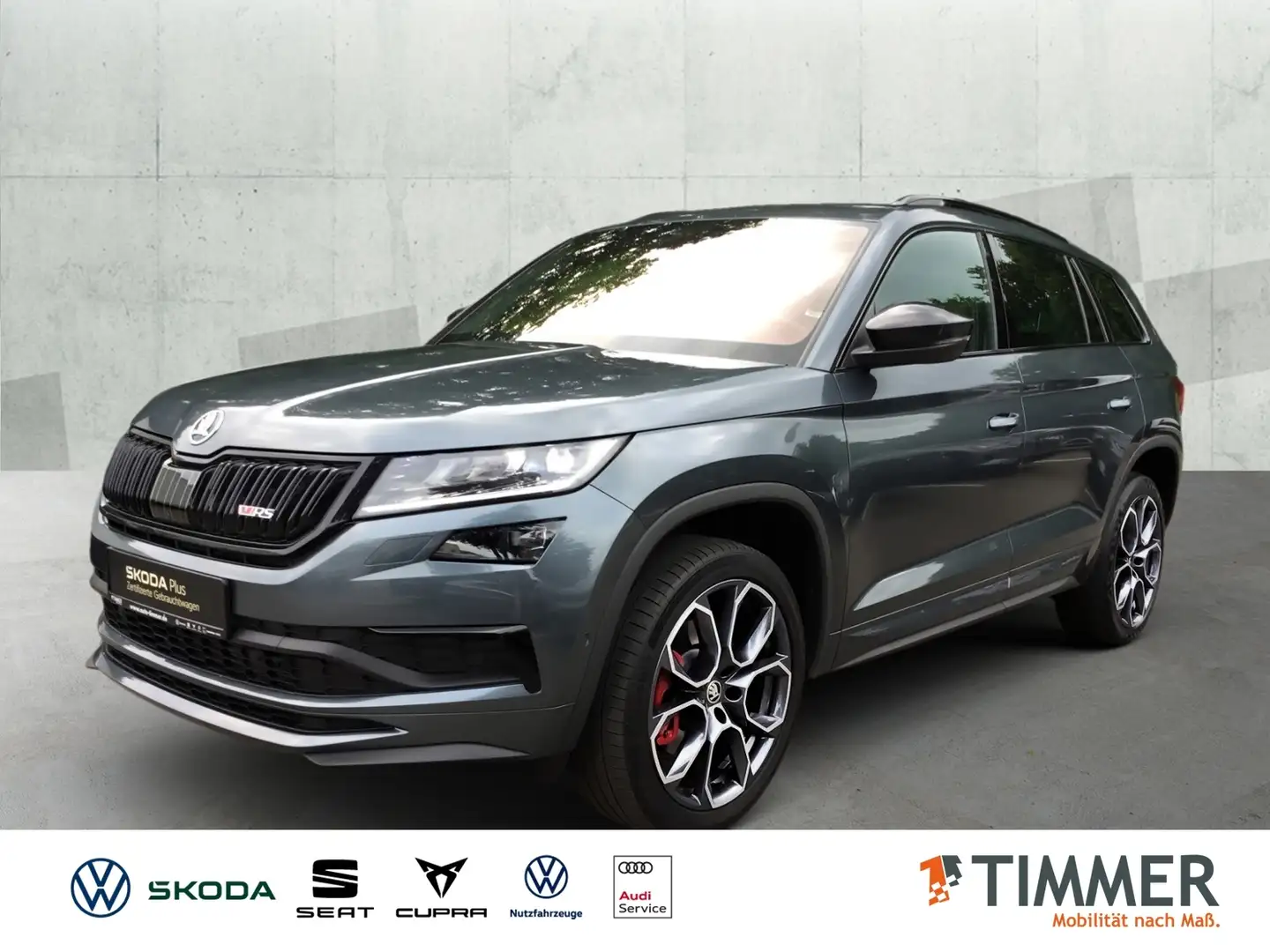 Skoda Kodiaq 2.0 TDI DSG 4x4 RS *PANO *ACC *360° *AHK *STHZG * Gri - 1