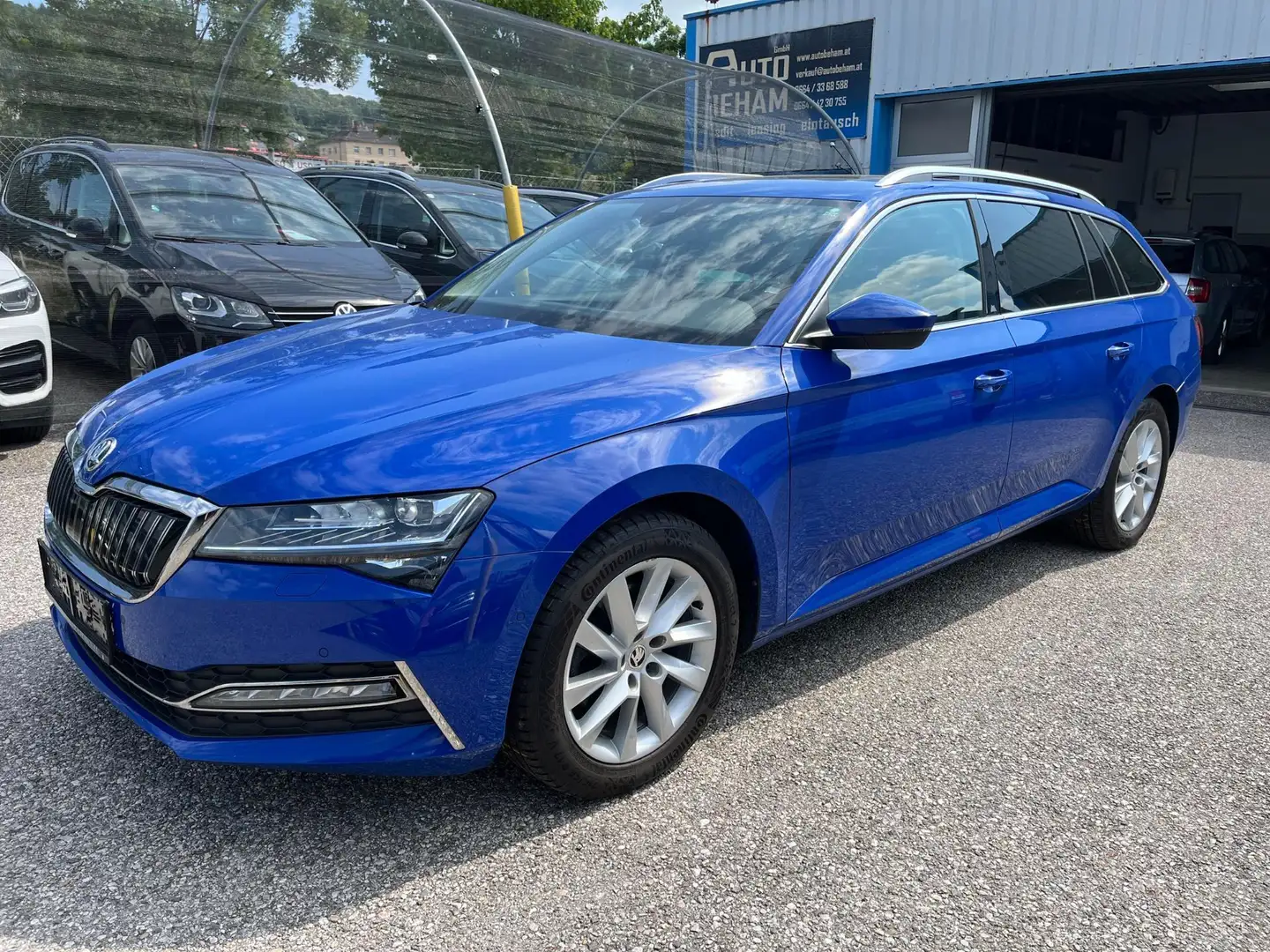 Skoda Superb Kombi 1,4 TSI Plug-In-Hybrid Style DSG Pano-AHK Bleu - 1