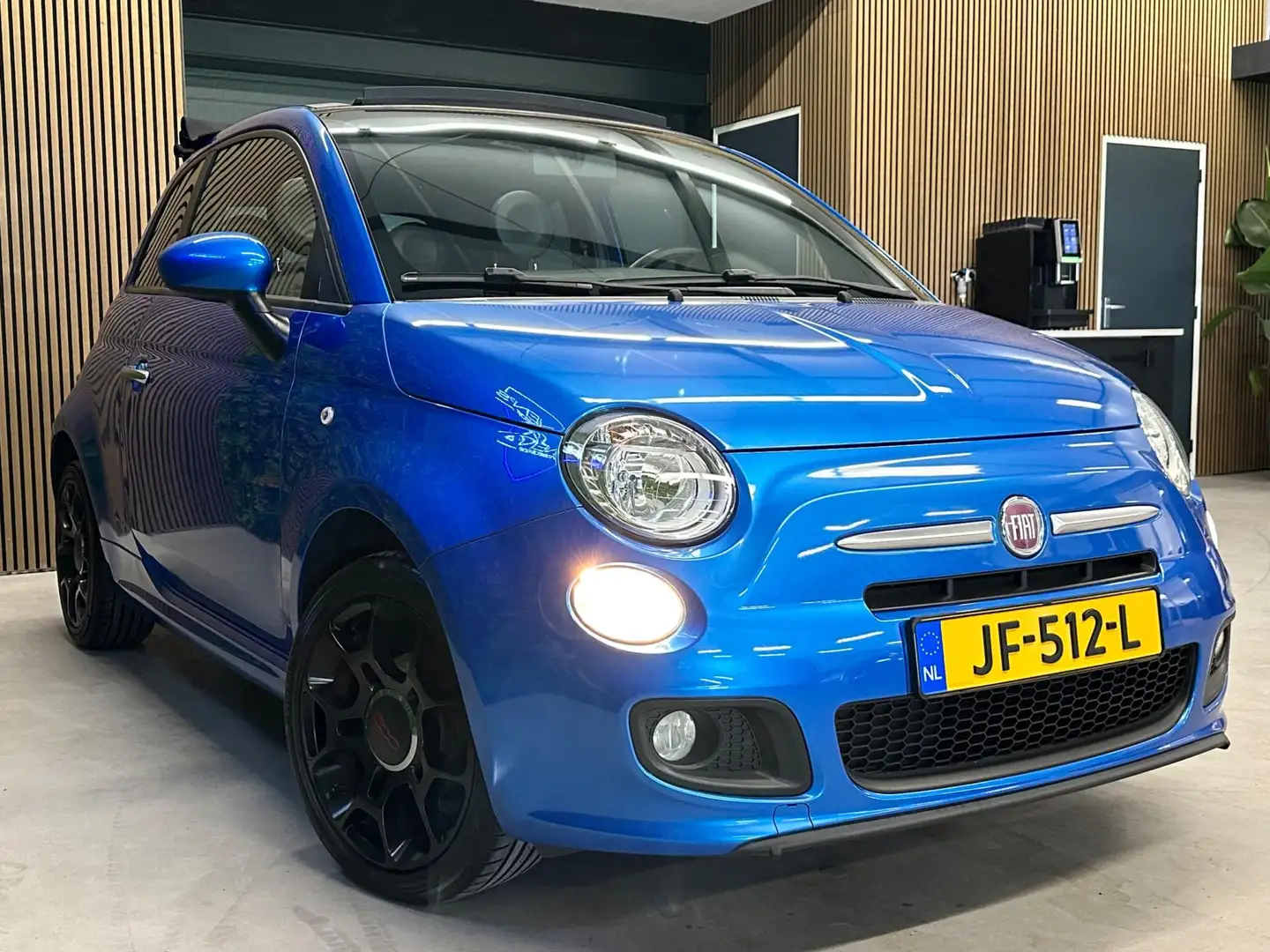 Fiat 500C 1.2 Lounge / Cabrio / PDC / Leder / Virtual Bleu - 2