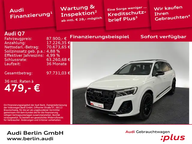 Audi Q7 S line 50 TDI qu.tiptr. AHK 360°K NACHTS HUD