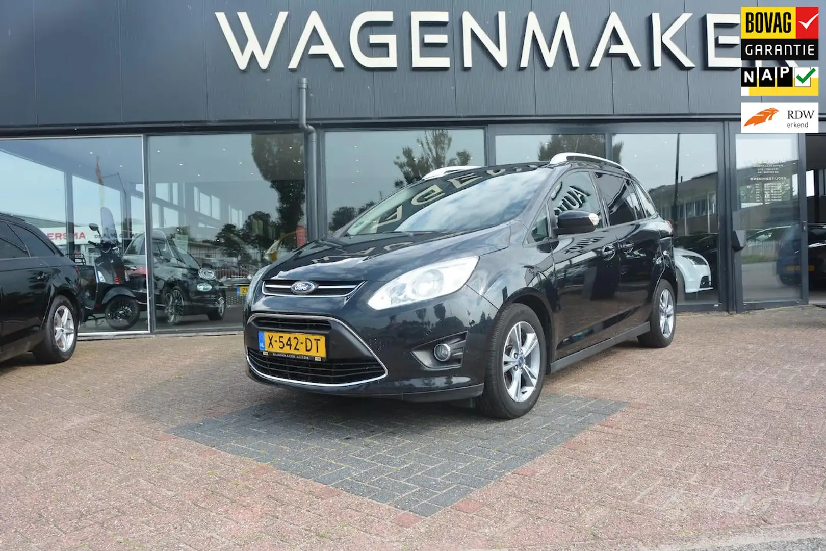Ford Grand C-Max 1.0 Ambiente Clima|Stoelvw|DealerOH! Fekete - 1