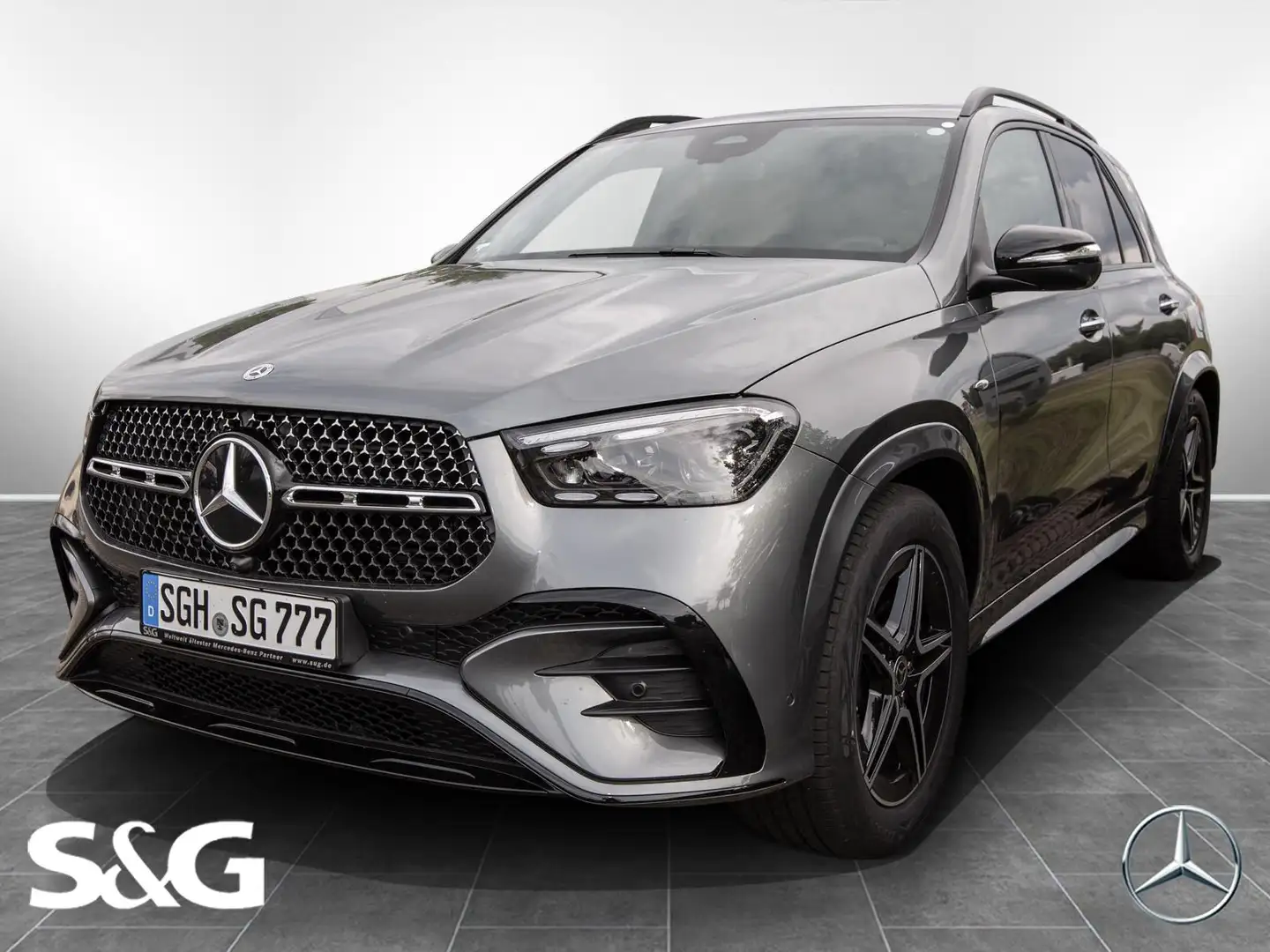 Mercedes-Benz GLE 350 de 4M AMG MBUX+360°+M-LED+AHK+Night+20+ Gris - 1