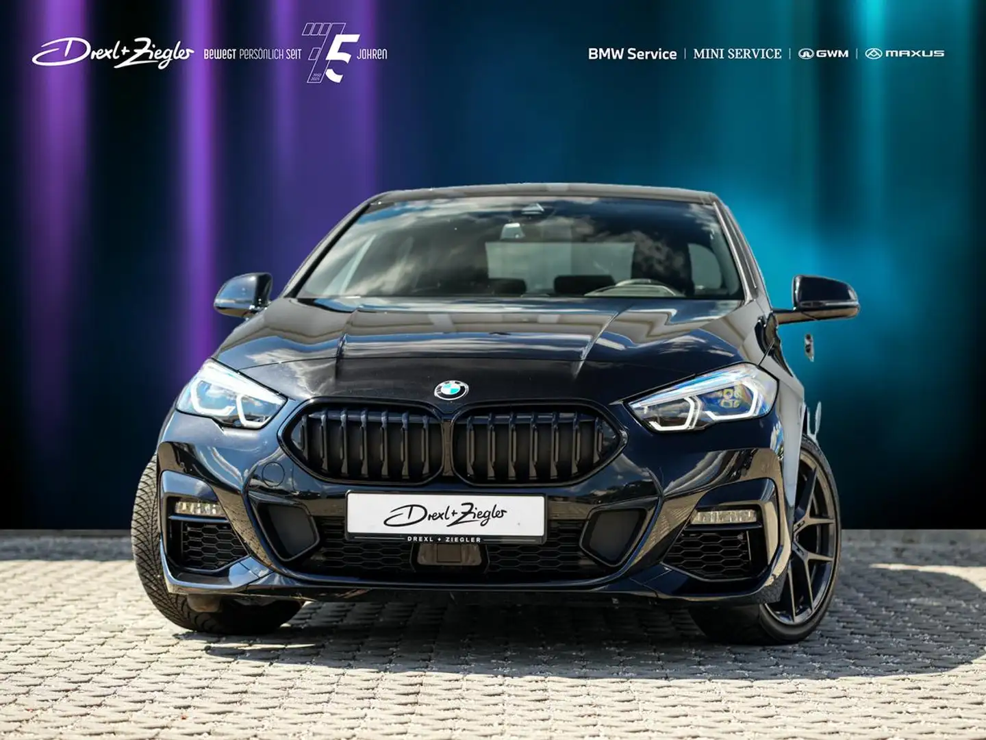 BMW 220 220i Gran Coupe M-Sport PANO ACC HuD H&K RFK KoZg Zwart - 2