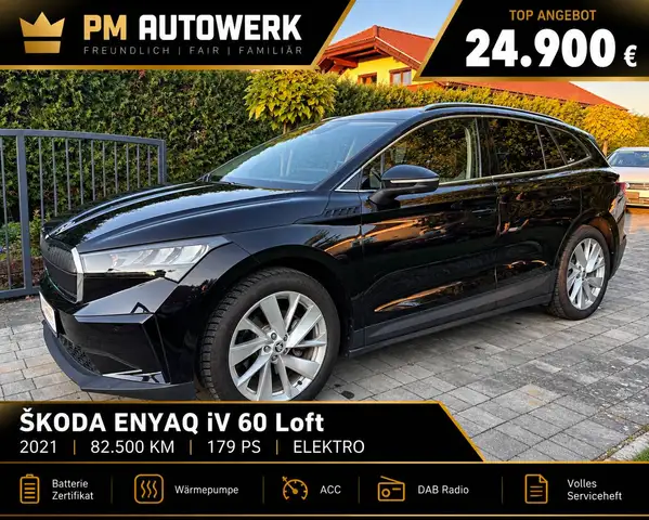 Skoda Enyaq Enyaq iV 60 Loft *BatterieZertifikat*Wärmepumpe*ACC*DAB*