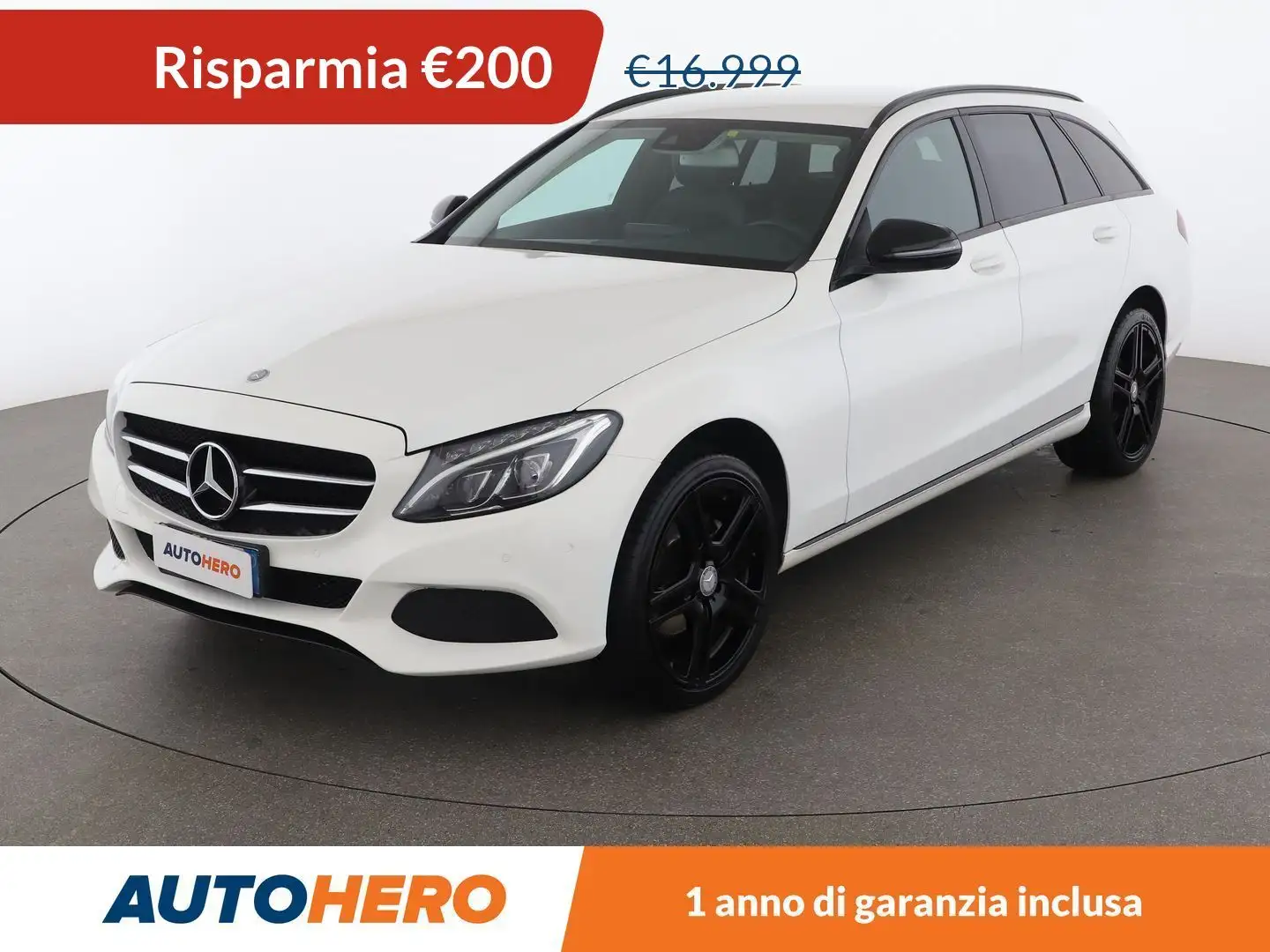 Mercedes-Benz C 220 C 220 d Sport Auto 4Matic Bianco - 1