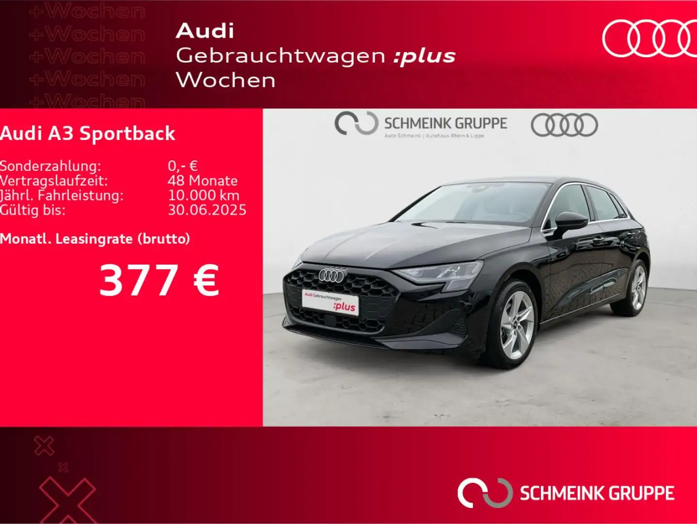 Audi A3 Sportback 35 TFSI S tronic LED 3-Zonen Klima Schwarz - 1