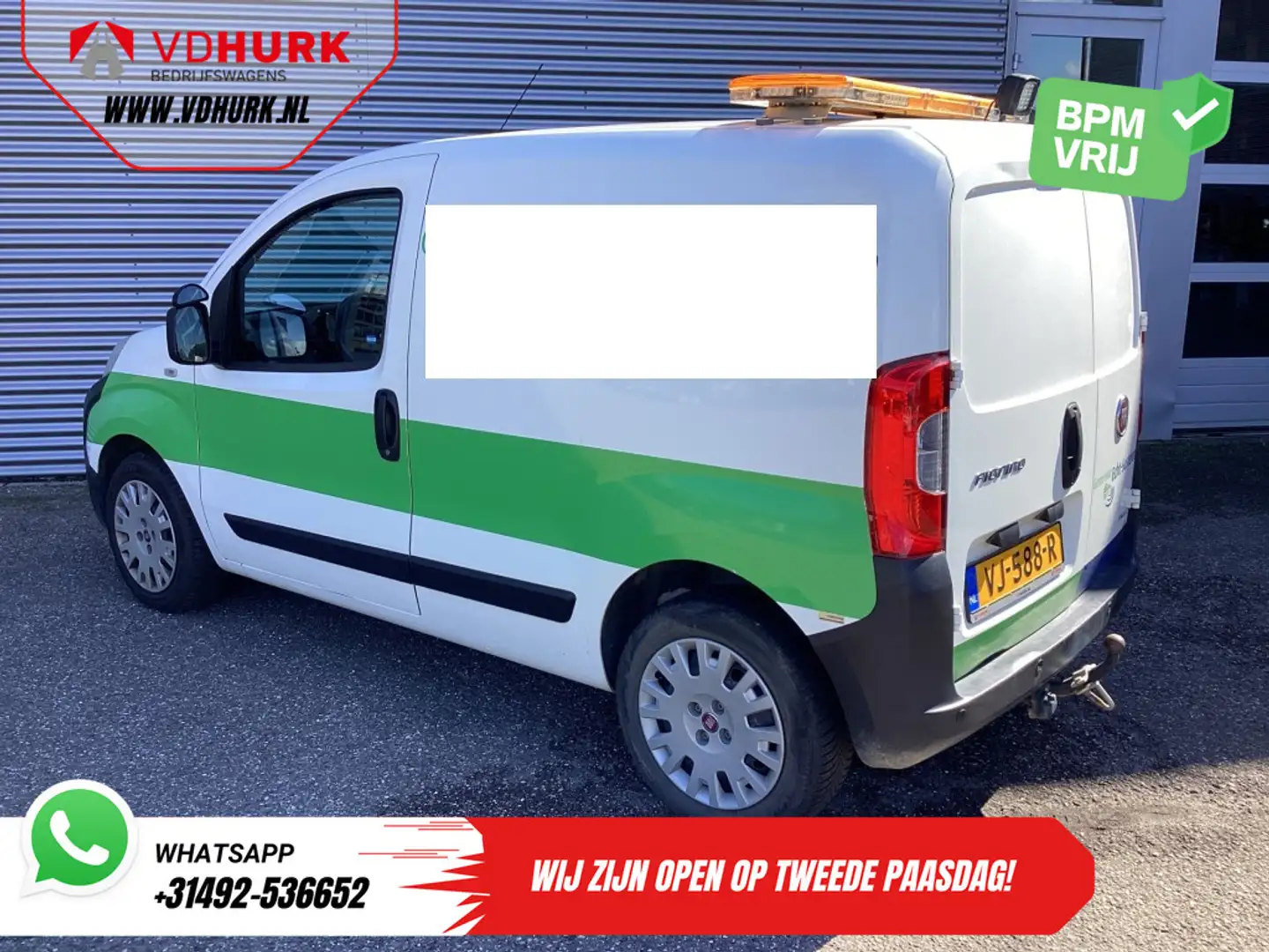 Fiat Fiorino 1.3 MJ 75 pk EXPORT APK 09-2026/ Airco/ Trekhaak/ Blanco - 2