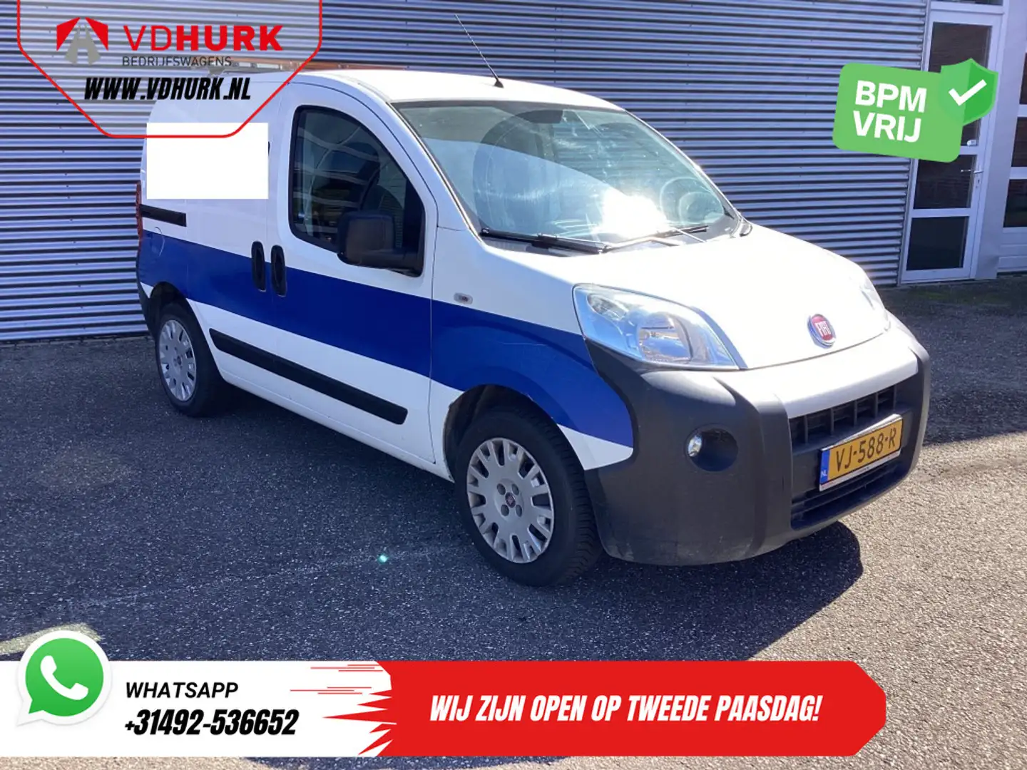 Fiat Fiorino 1.3 MJ 75 pk EXPORT APK 09-2026/ Airco/ Trekhaak/ Blanco - 1